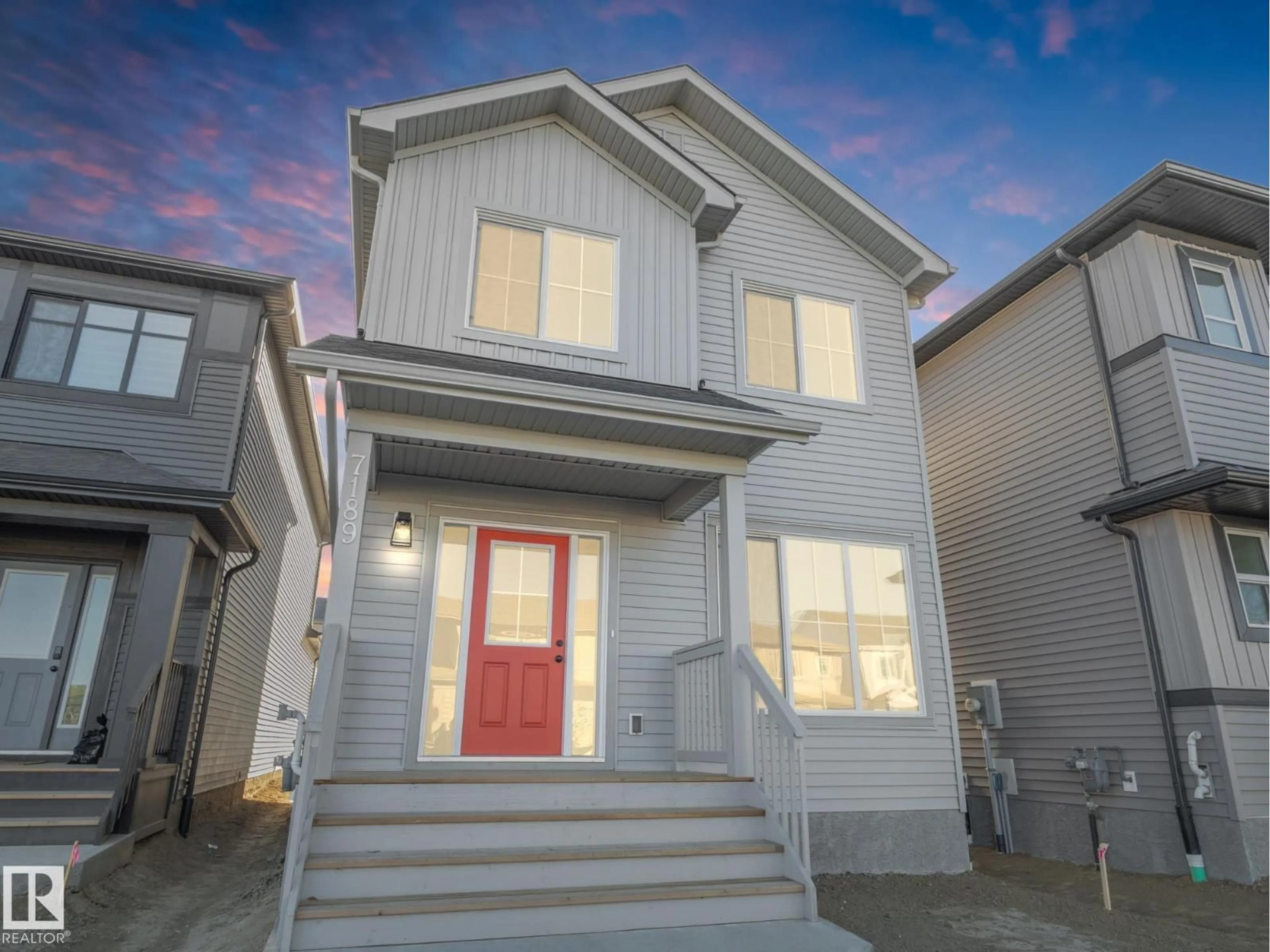 Home with vinyl exterior material, street for 7189 ROSENTHAL DR, Edmonton Alberta T5T7W7