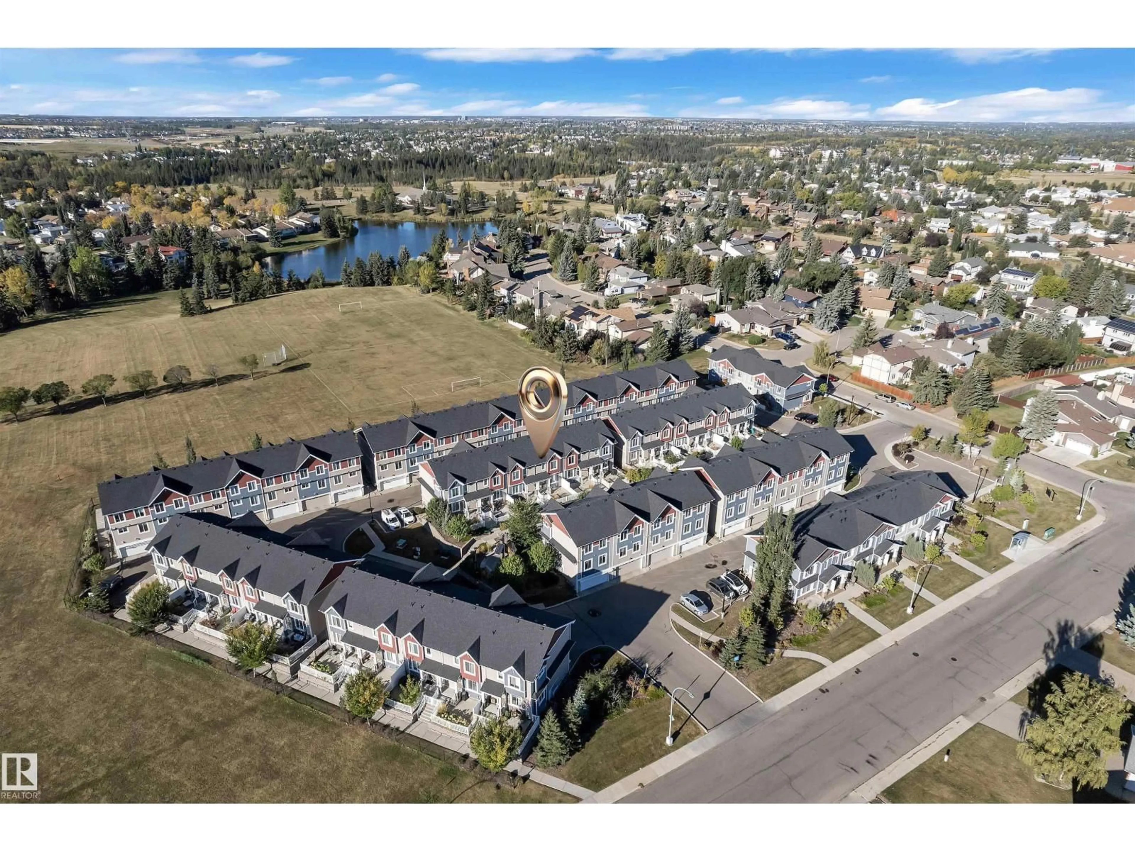 A pic from outside/outdoor area/front of a property/back of a property/a pic from drone, unknown for 38 - 1508 105 ST NW, Edmonton Alberta T6J6J9