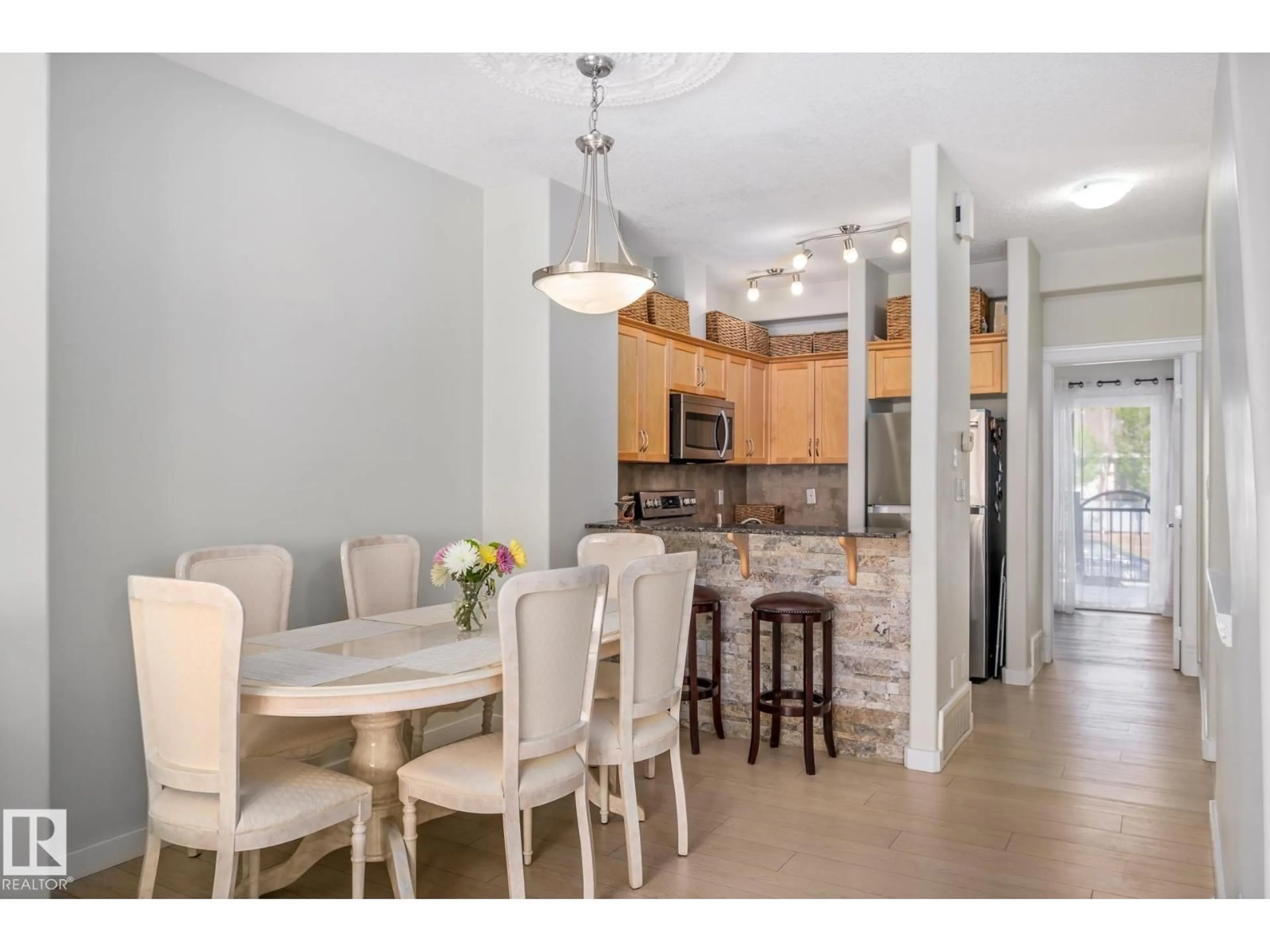 Open concept kitchen, ceramic/tile floor for 33 - 13215 153 AV, Edmonton Alberta T6V0B6
