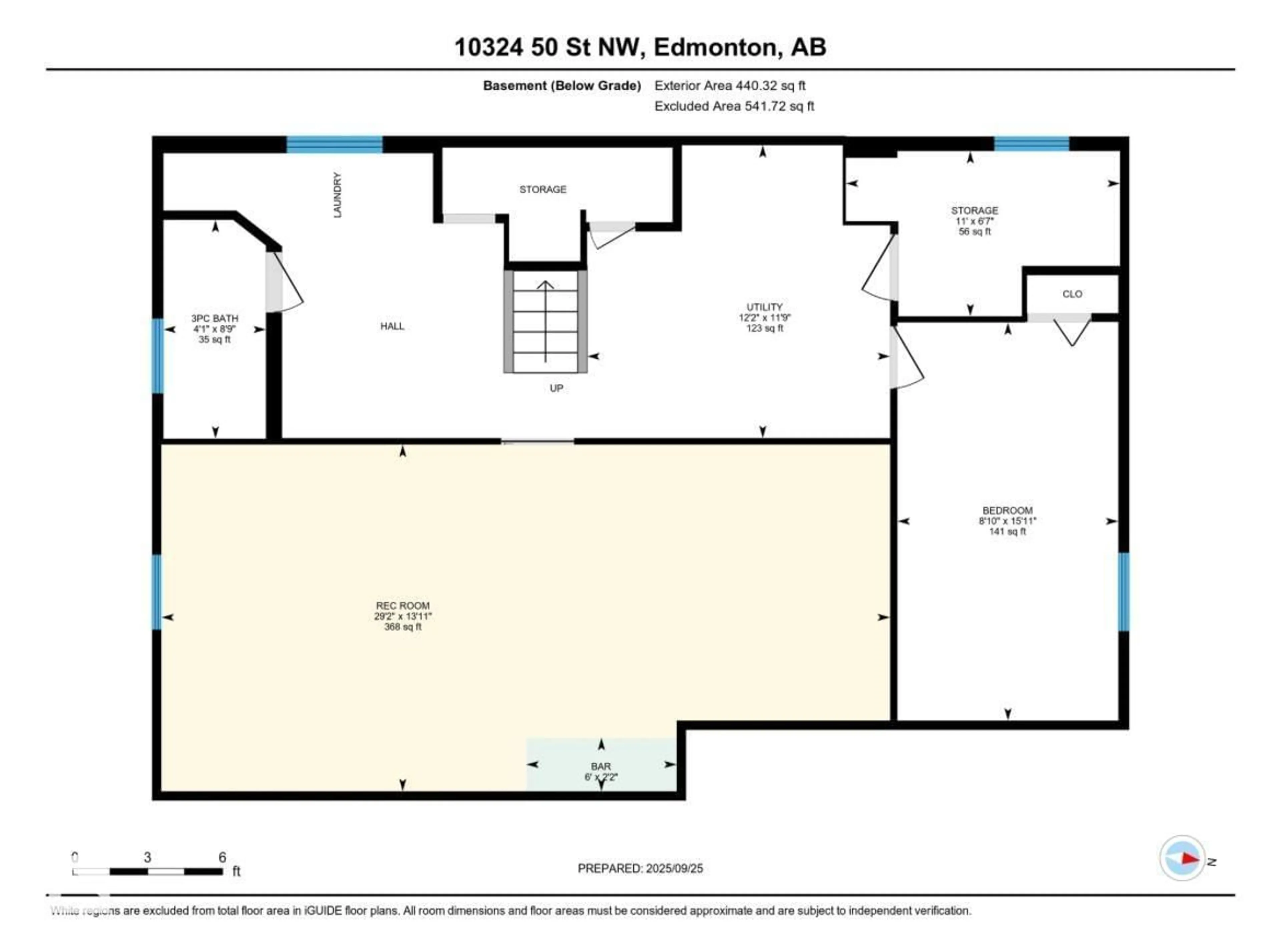 Floor plan for NW - 10324 50 ST, Edmonton Alberta T6A2C4