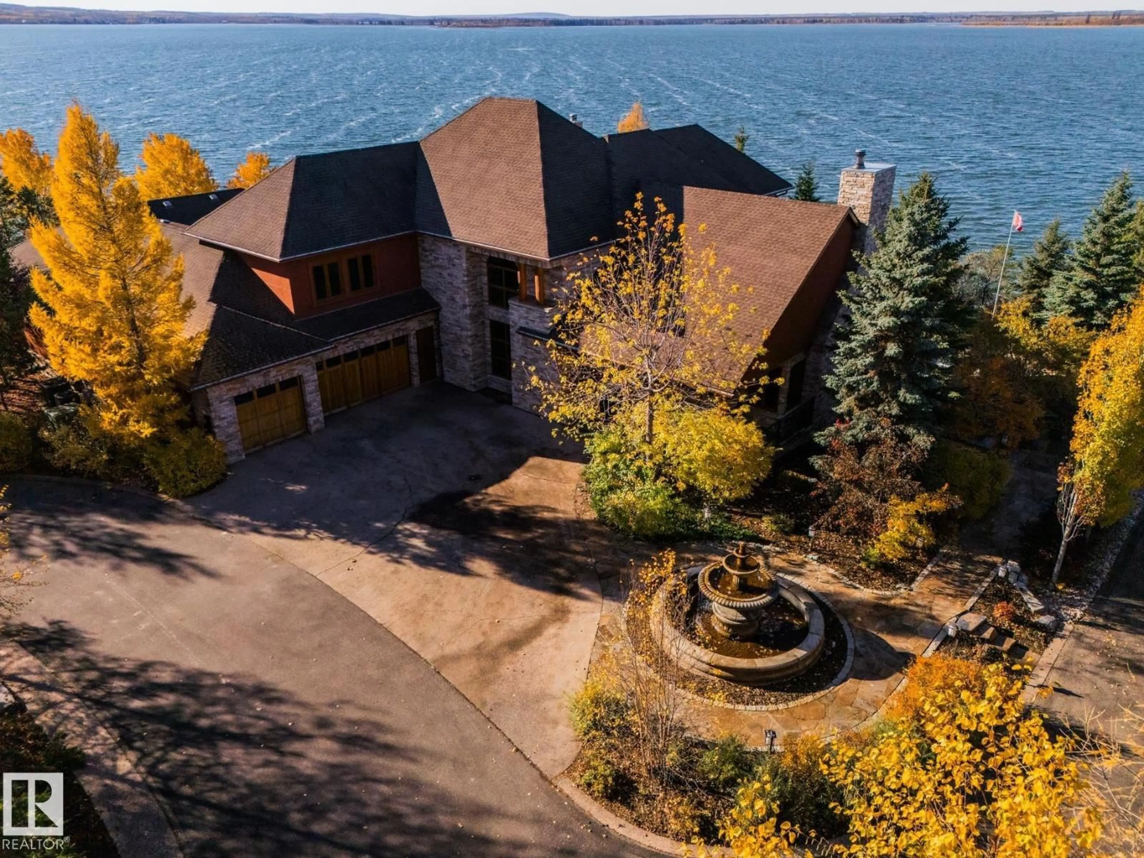 A pic from outside/outdoor area/front of a property/back of a property/a pic from drone, water/lake/river/ocean view for 3 EAGLE DR, Rural Bonnyville M.D. Alberta T9N2J6