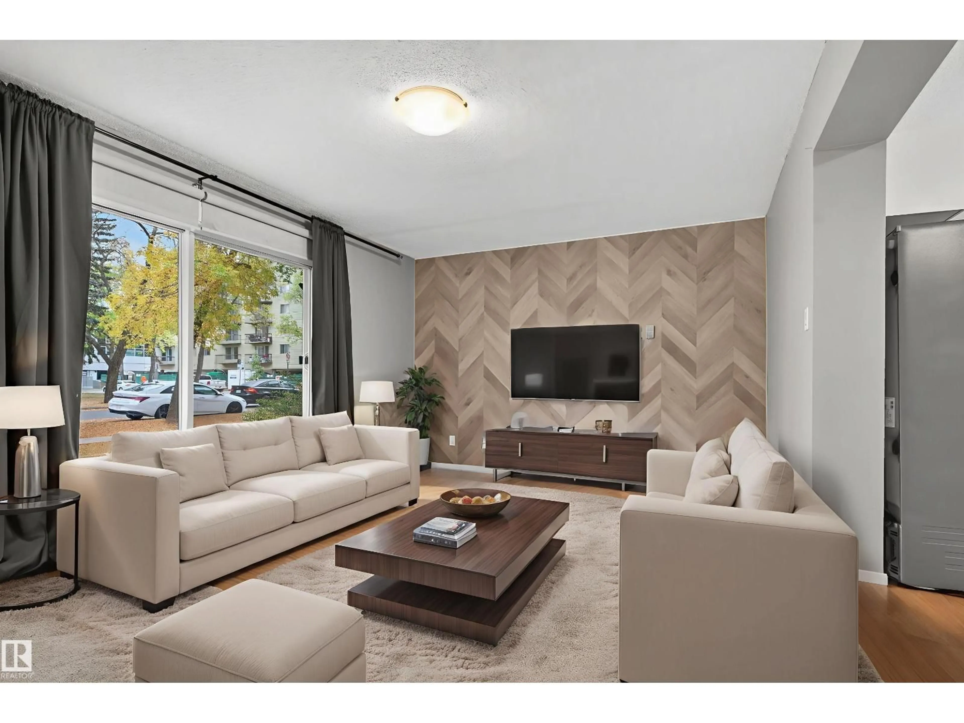 Living room with furniture, unknown for #23 - 10208 113 ST, Edmonton Alberta T5K1P4