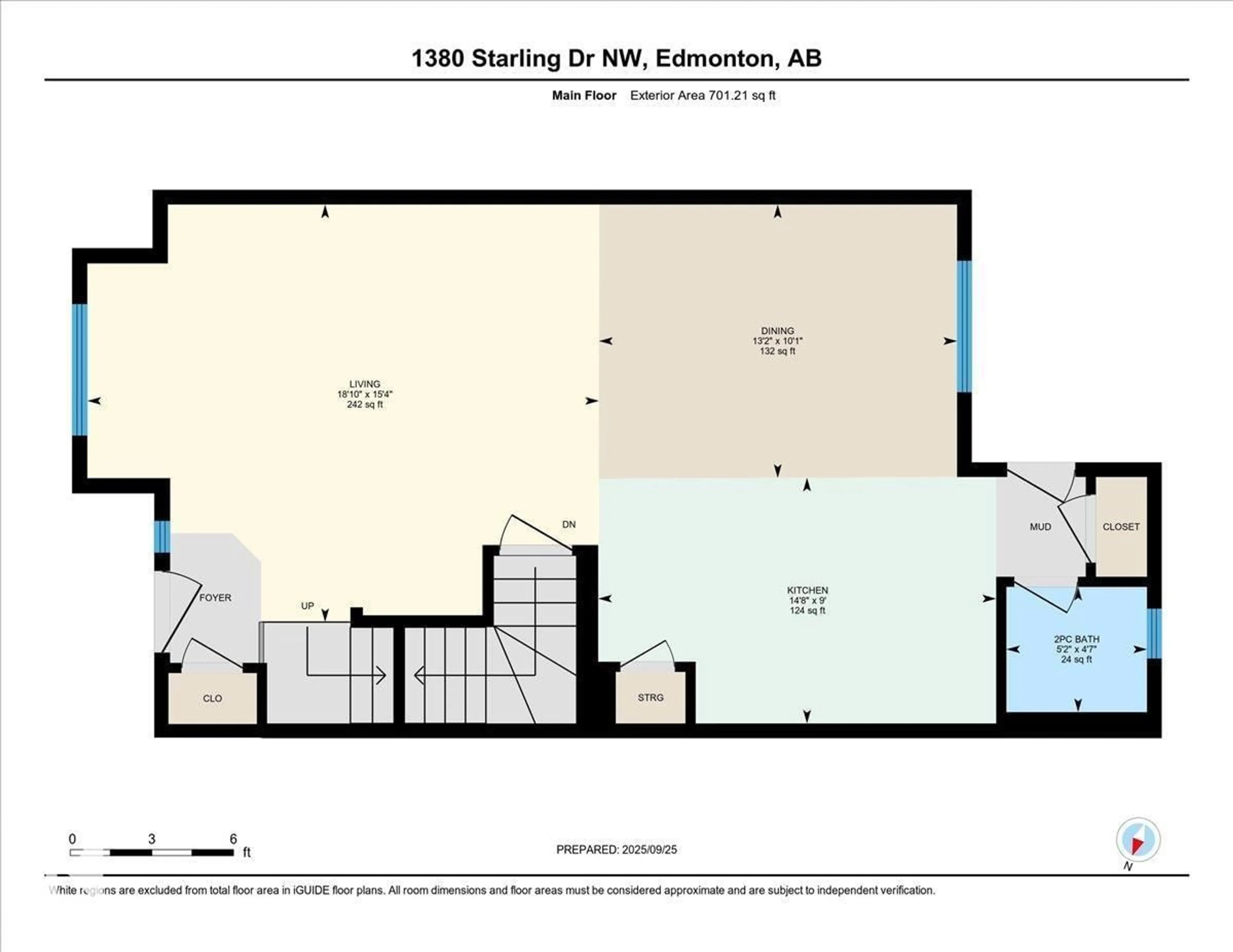 Floor plan for 1380 STARLING DR, Edmonton Alberta T5S0G8
