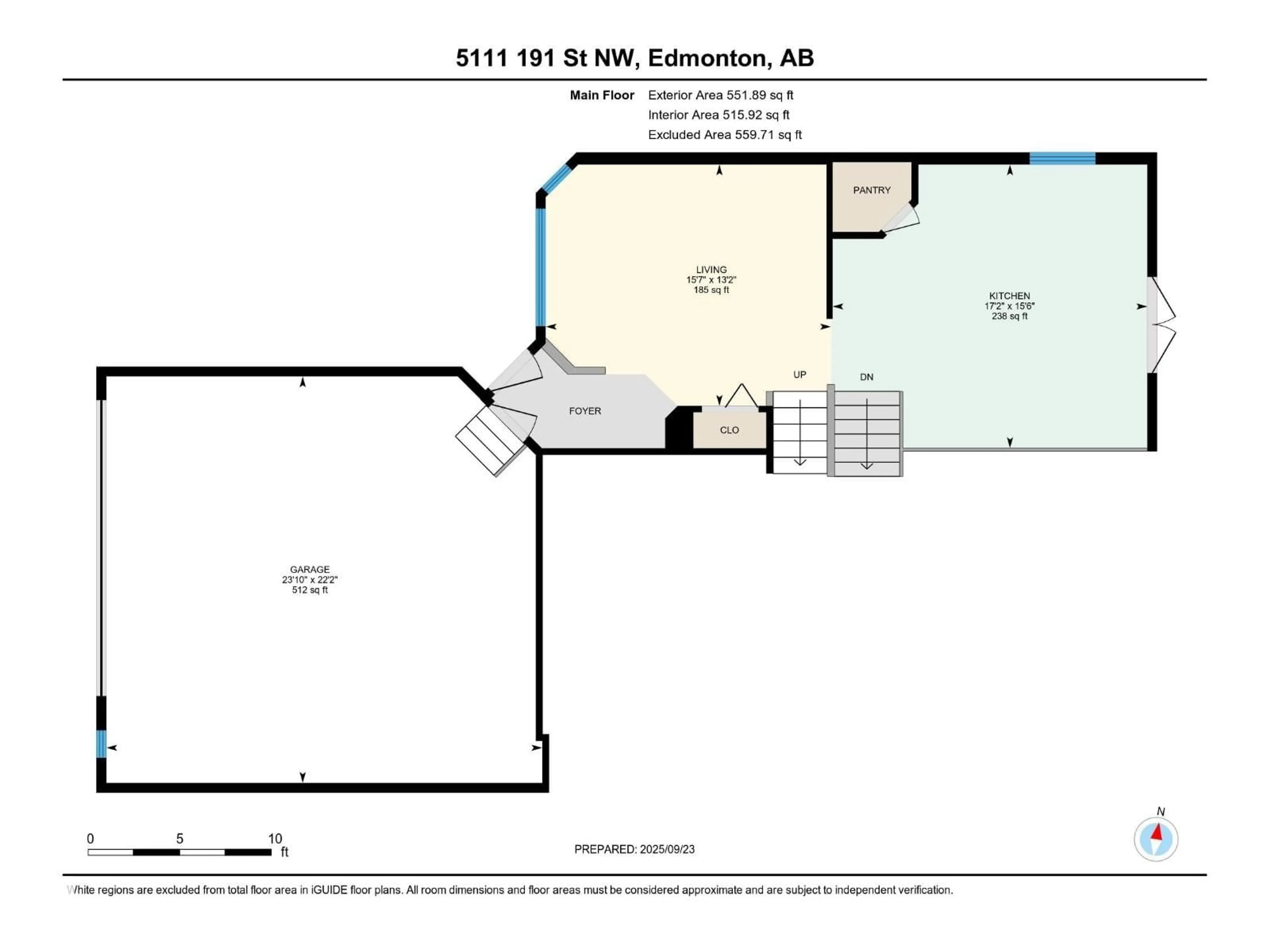 Floor plan for 5111 191 ST, Edmonton Alberta T6M2R6