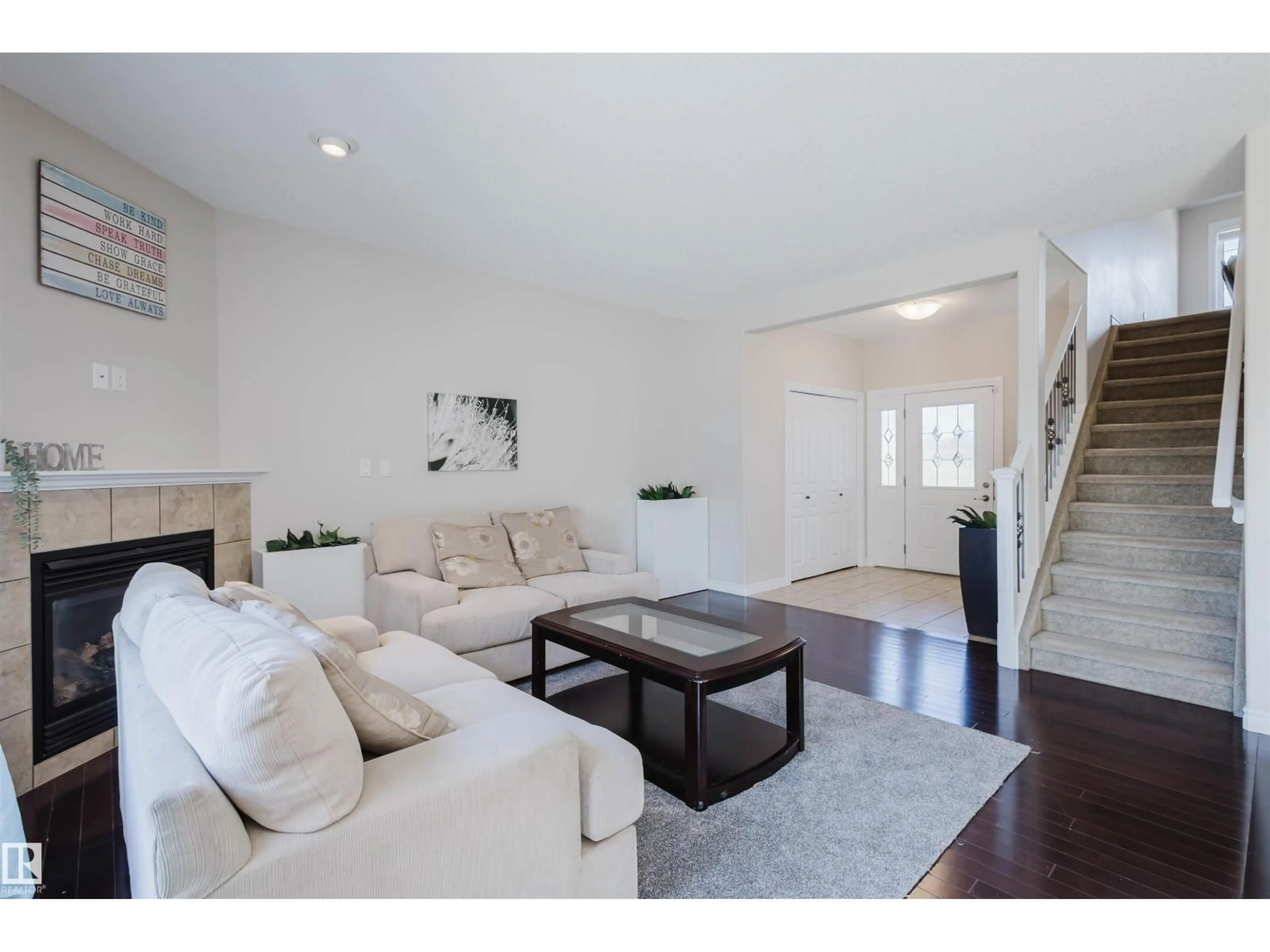 Living room with furniture, unknown for SW - 656 171 ST, Edmonton Alberta T6W0M1
