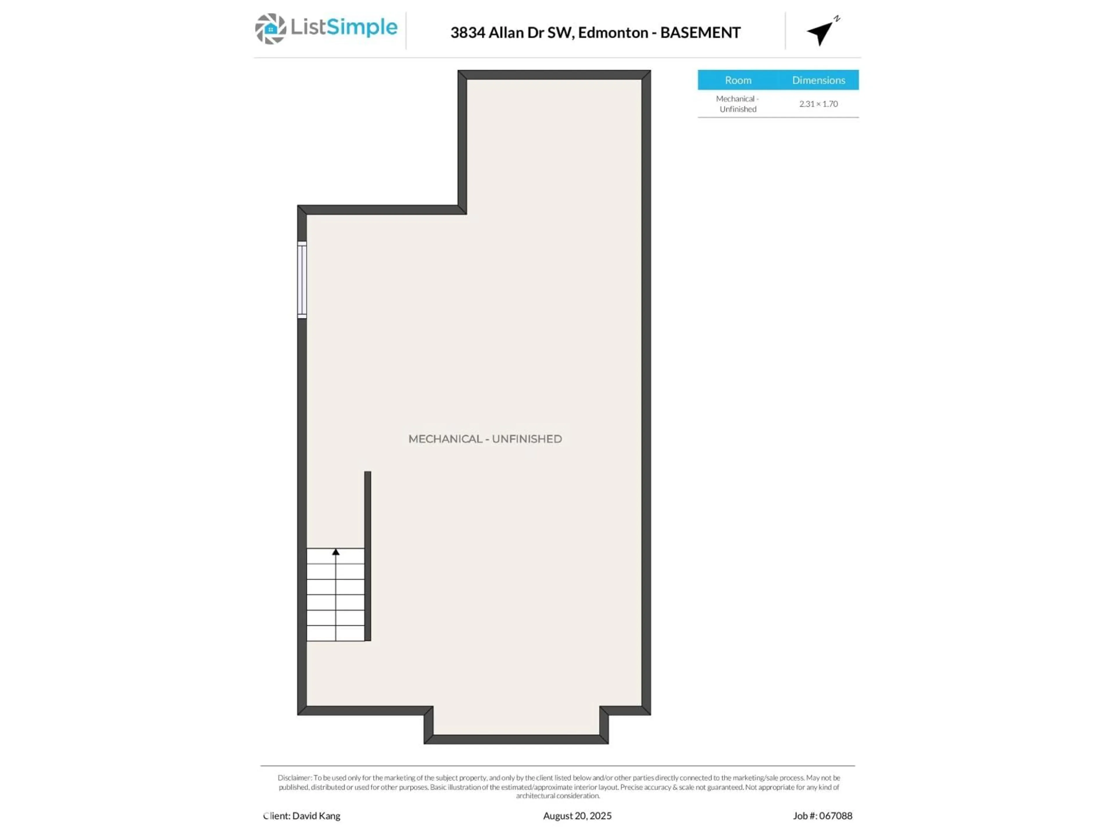 Floor plan for 3834 ALLAN DR, Edmonton Alberta T6W0S7