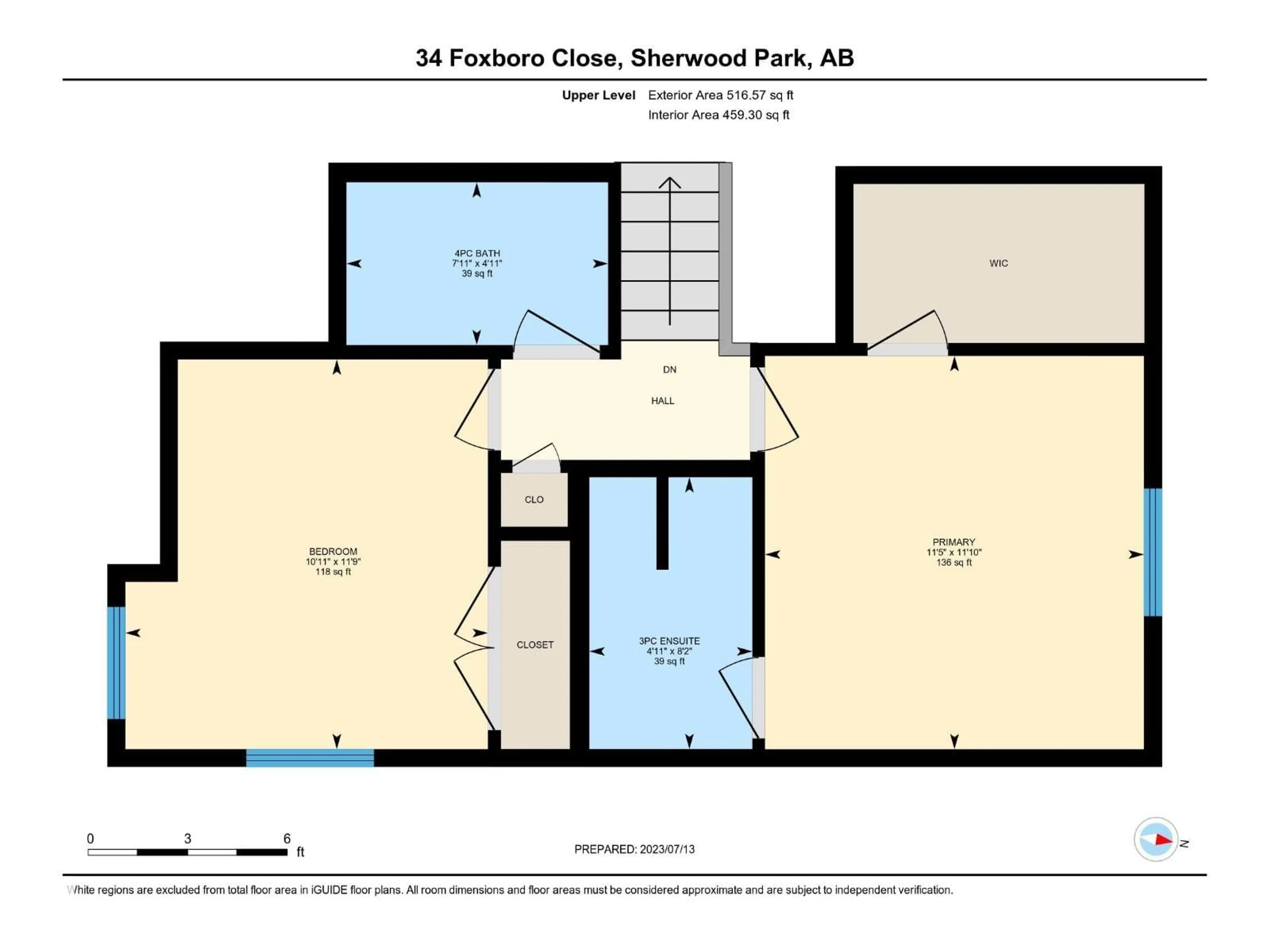 Floor plan for 34 FOXBORO CL, Sherwood Park Alberta T8A6C1