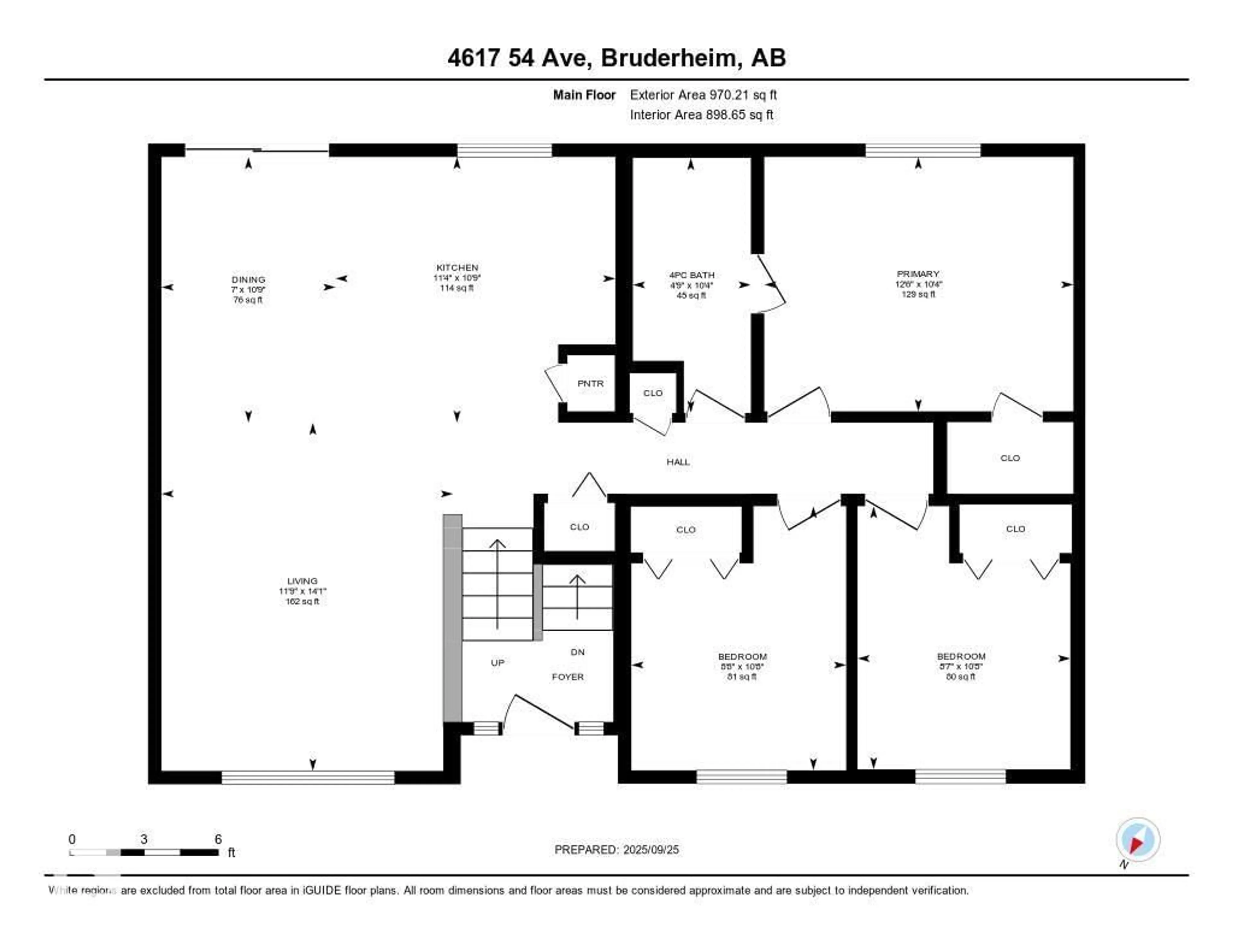 Floor plan for 4617 54 AV, Bruderheim Alberta T0B0S0
