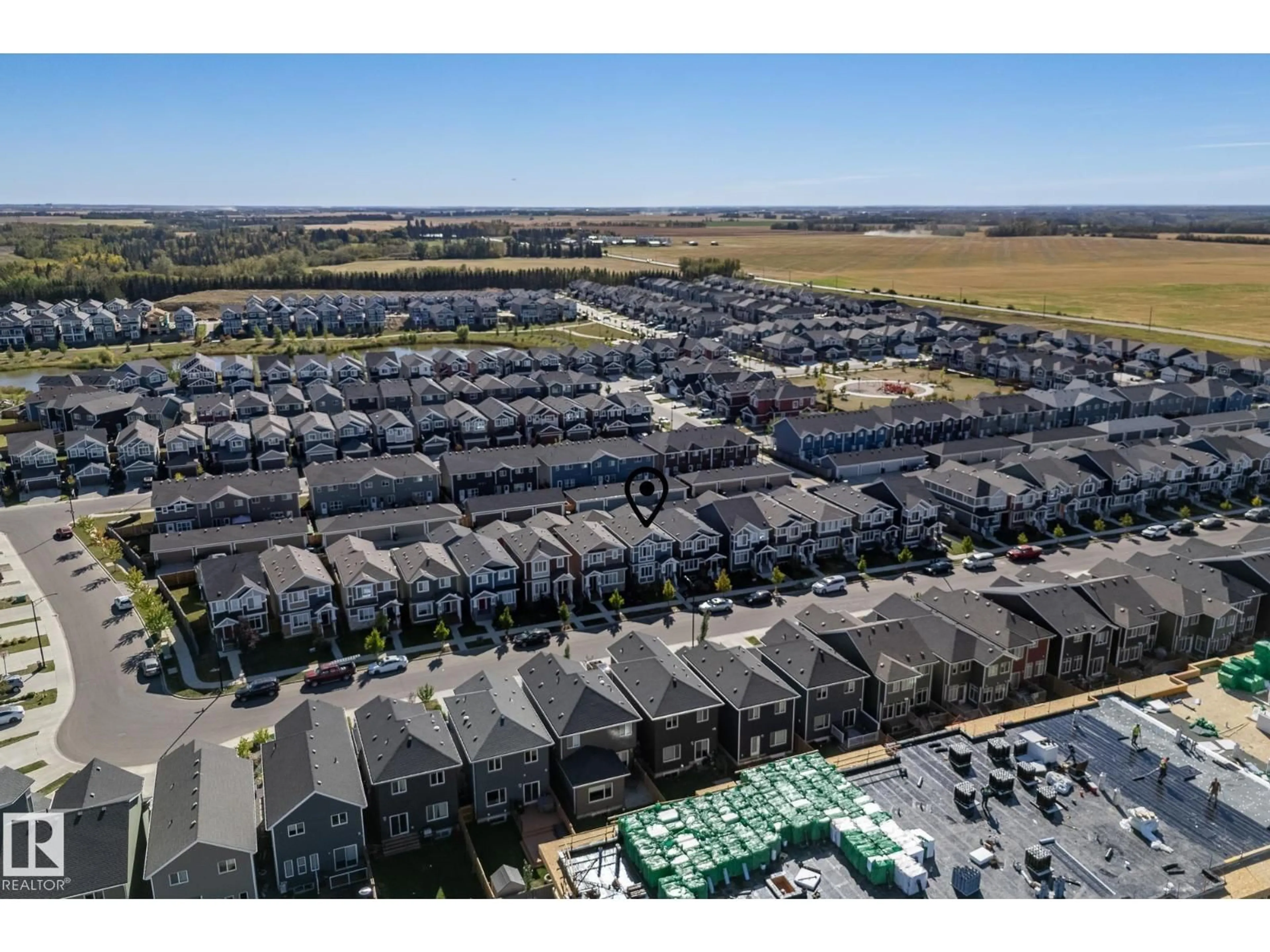 A pic from outside/outdoor area/front of a property/back of a property/a pic from drone, unknown for 16635 30 AV, Edmonton Alberta T6W4P9