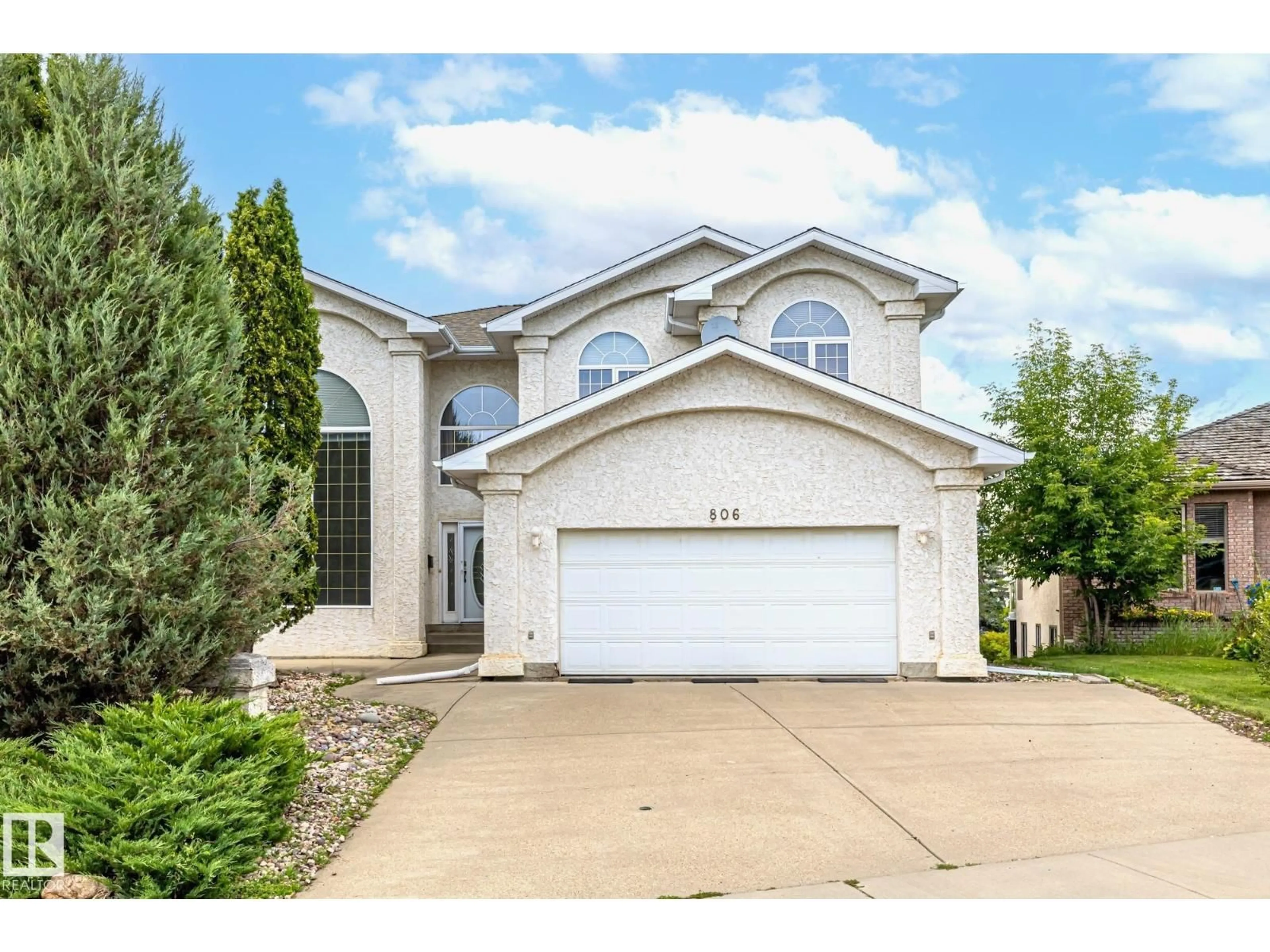 Home with vinyl exterior material, street for 806 REID PL, Edmonton Alberta T6R2B9