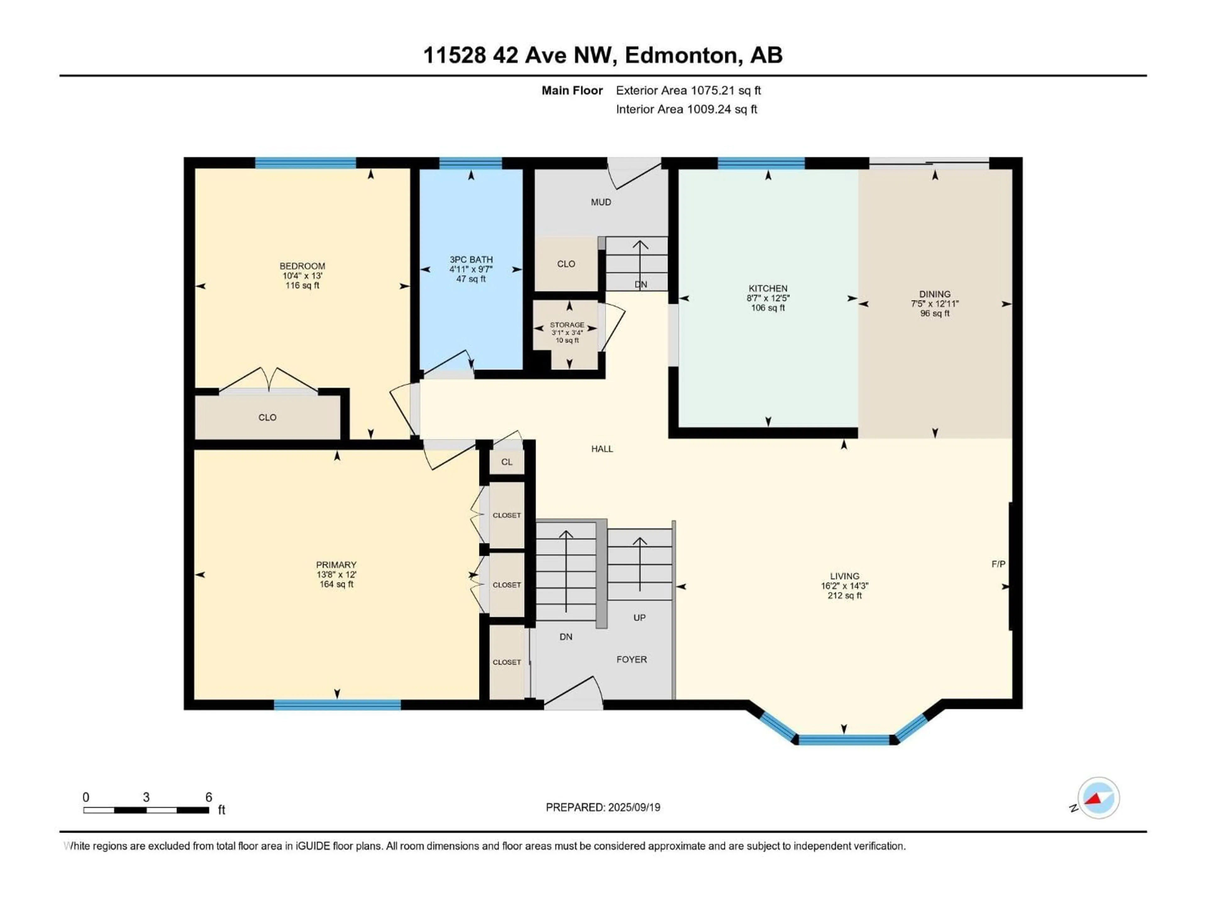 Floor plan for 11528 42 AV, Edmonton Alberta T6J0W5