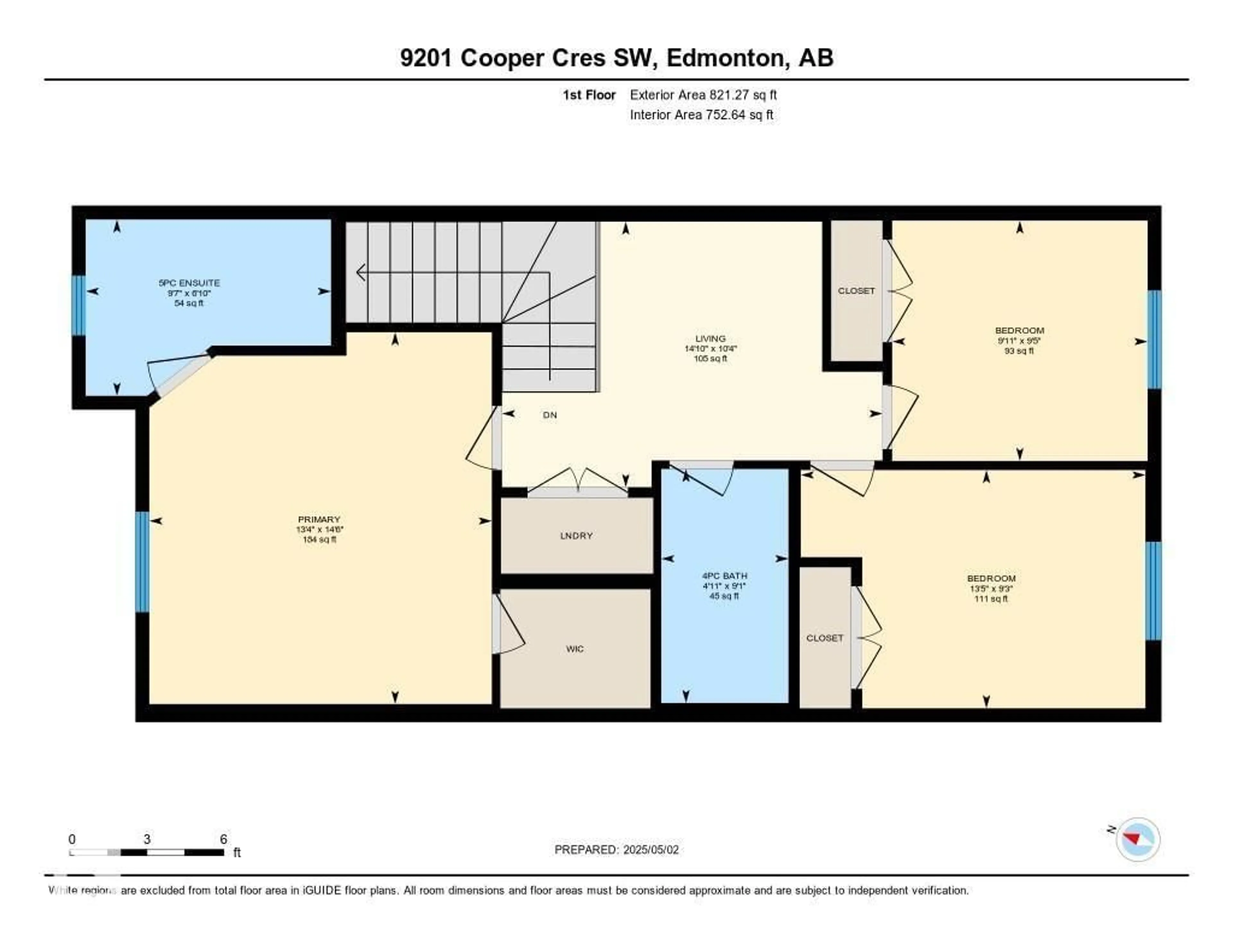 Floor plan for 9201 COOPER CR, Edmonton Alberta T6W3L1