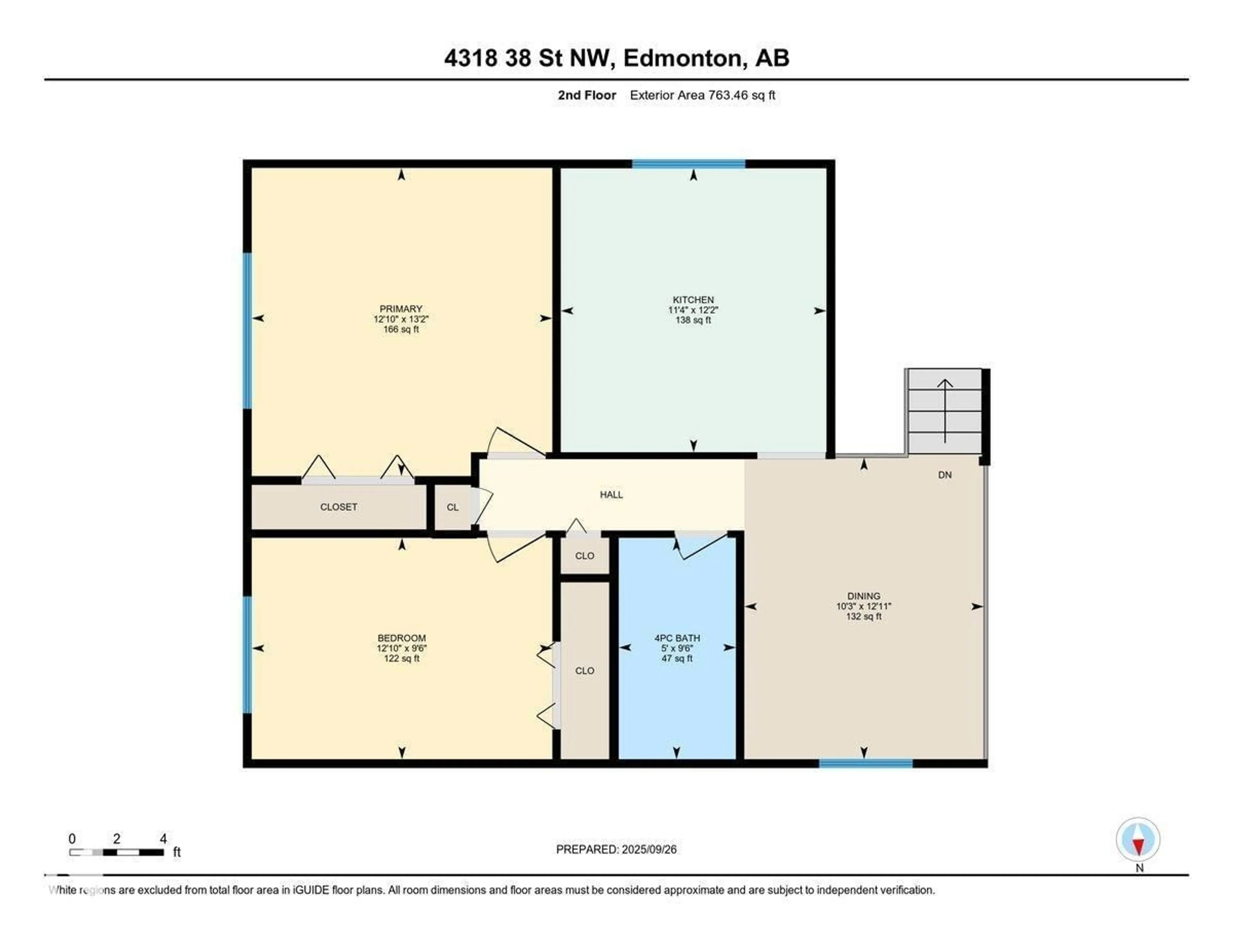 Floor plan for 4318 38 ST, Edmonton Alberta T6L4K4