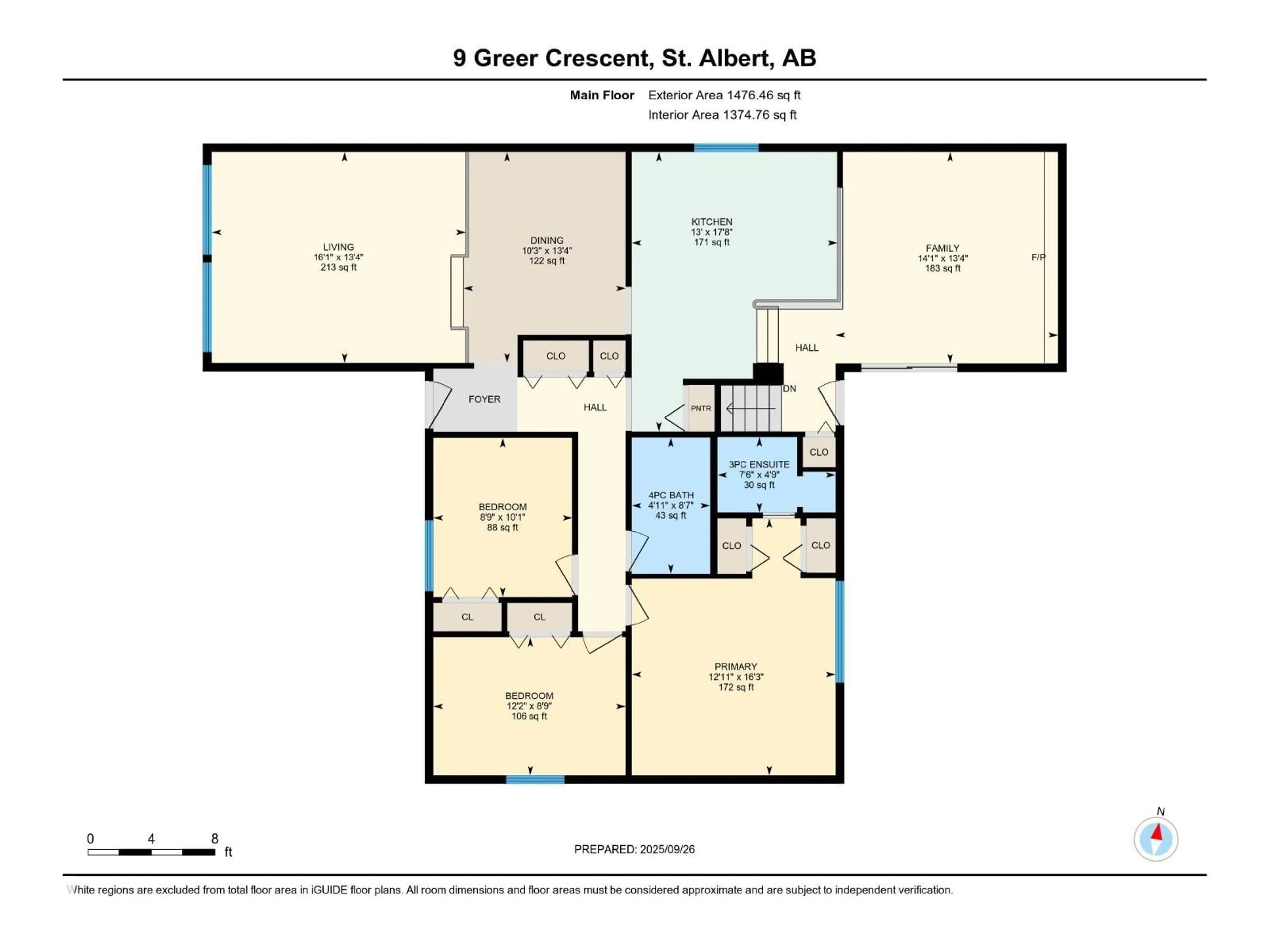 Floor plan for 9 GREER CR, St. Albert Alberta T8N1T7