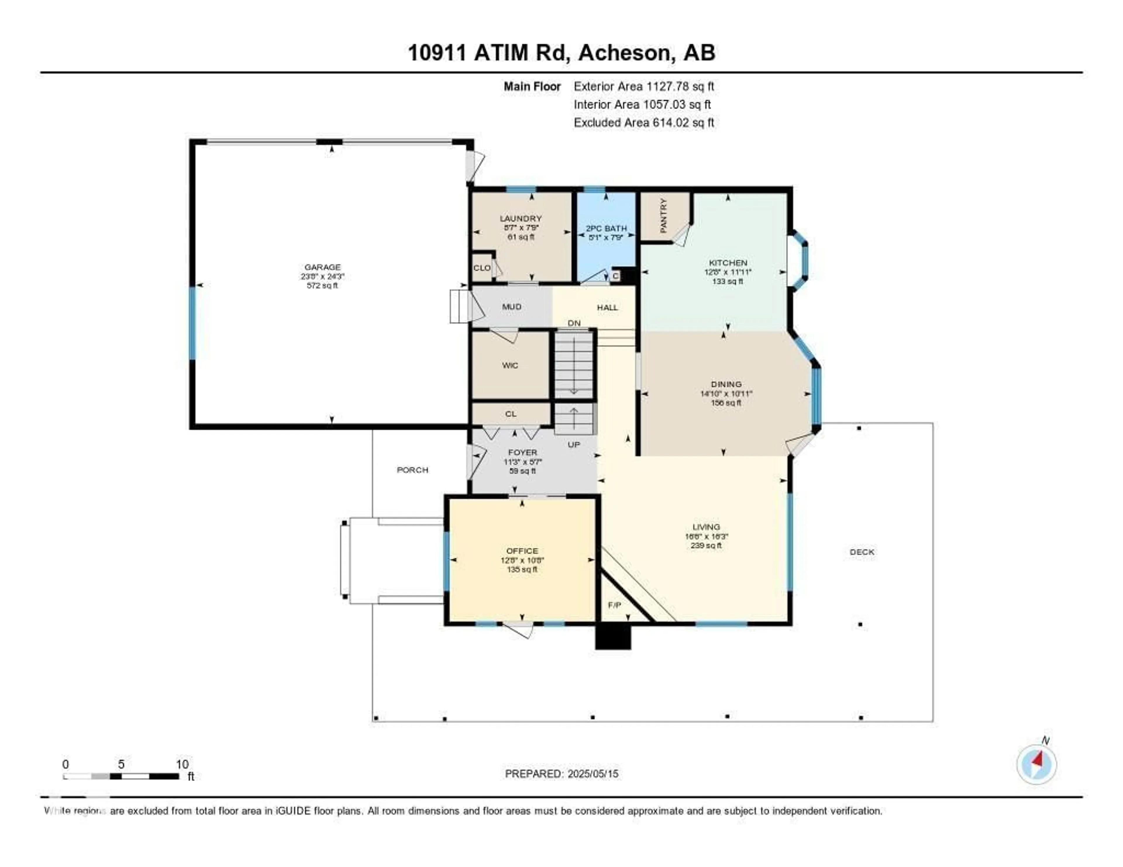 Floor plan for 10911A ATIM RD, Rural Parkland County Alberta T7X6L9