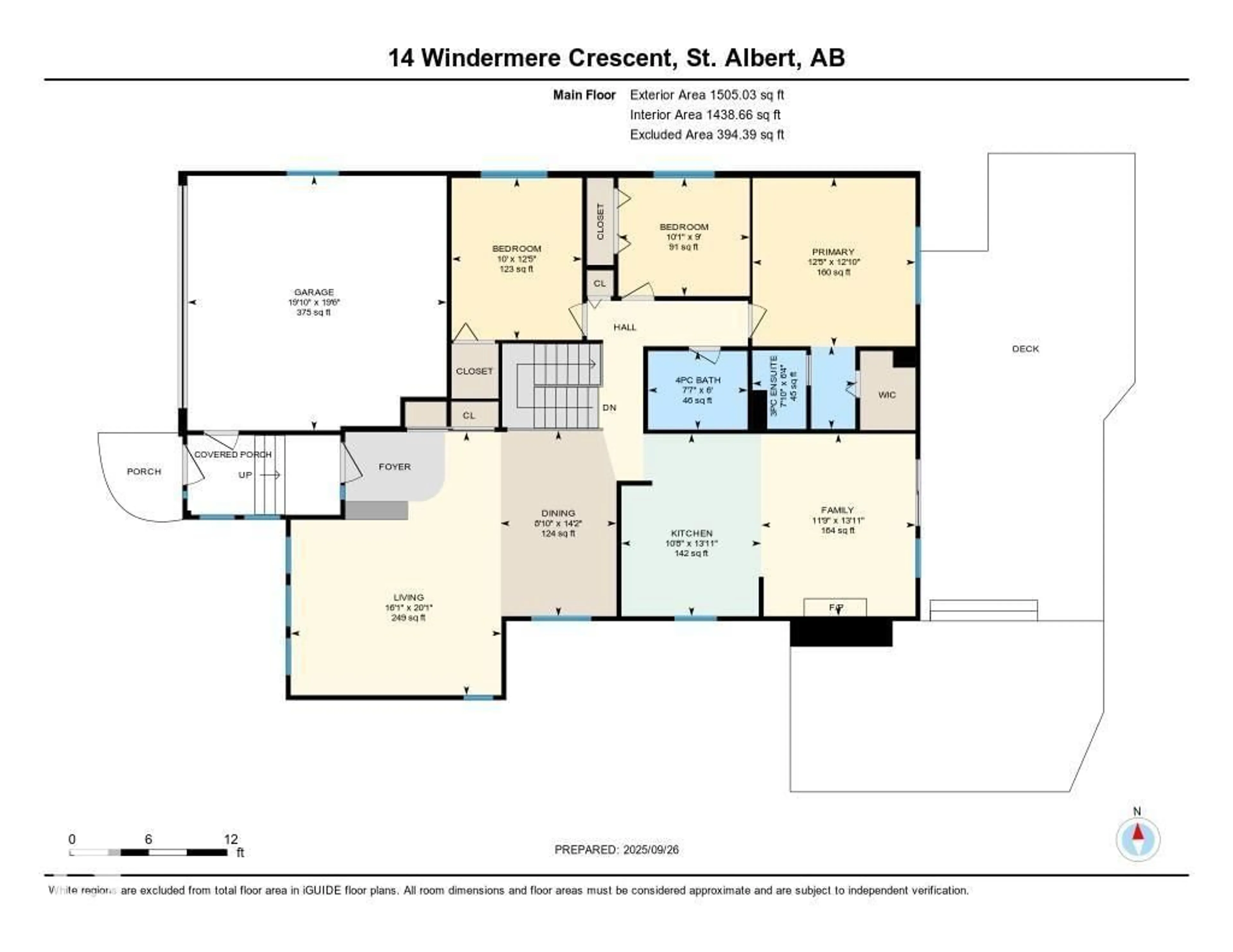 Floor plan for 14 WINDERMERE CR, St. Albert Alberta T8N3S5