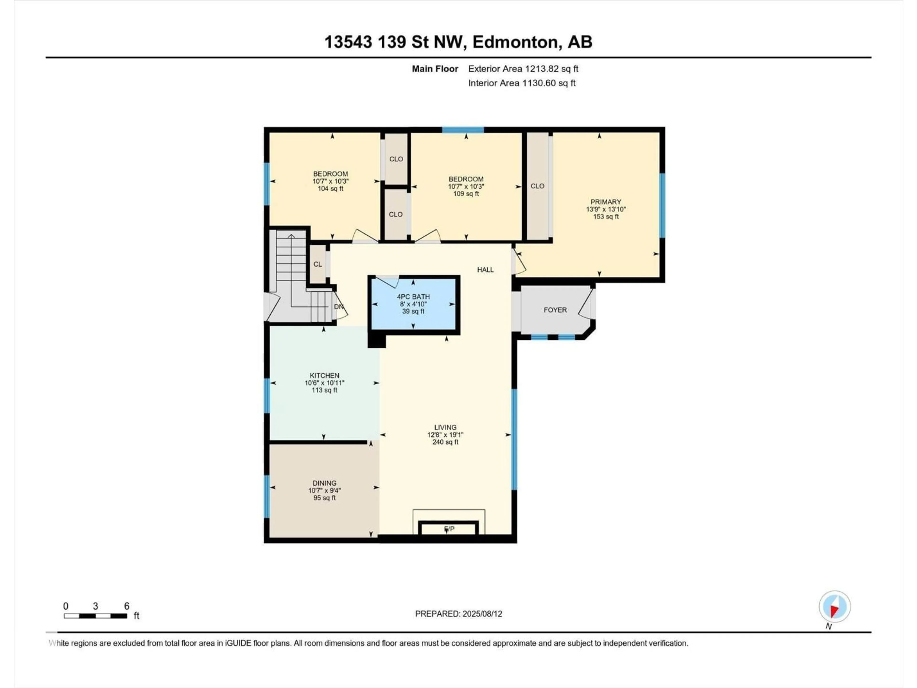 Floor plan for 13543 139 ST, Edmonton Alberta T5L2C5