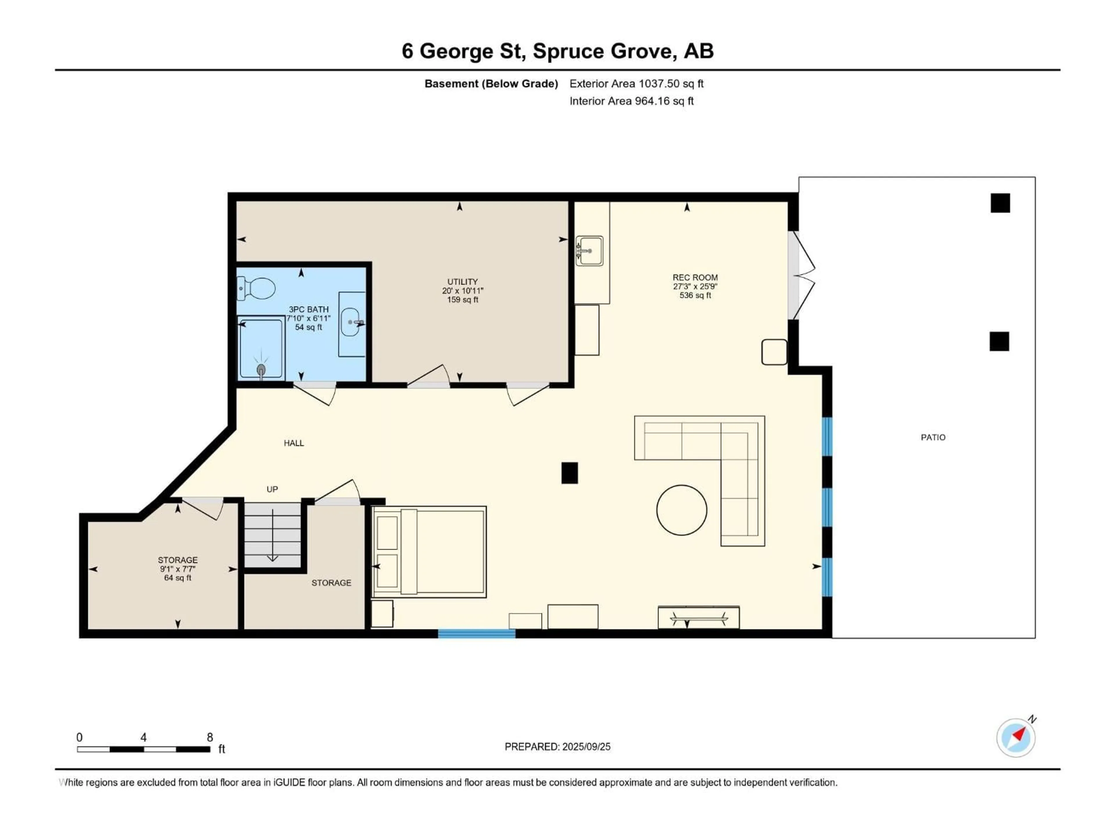 Floor plan for 6 GEORGE ST, Spruce Grove Alberta T7X0M2