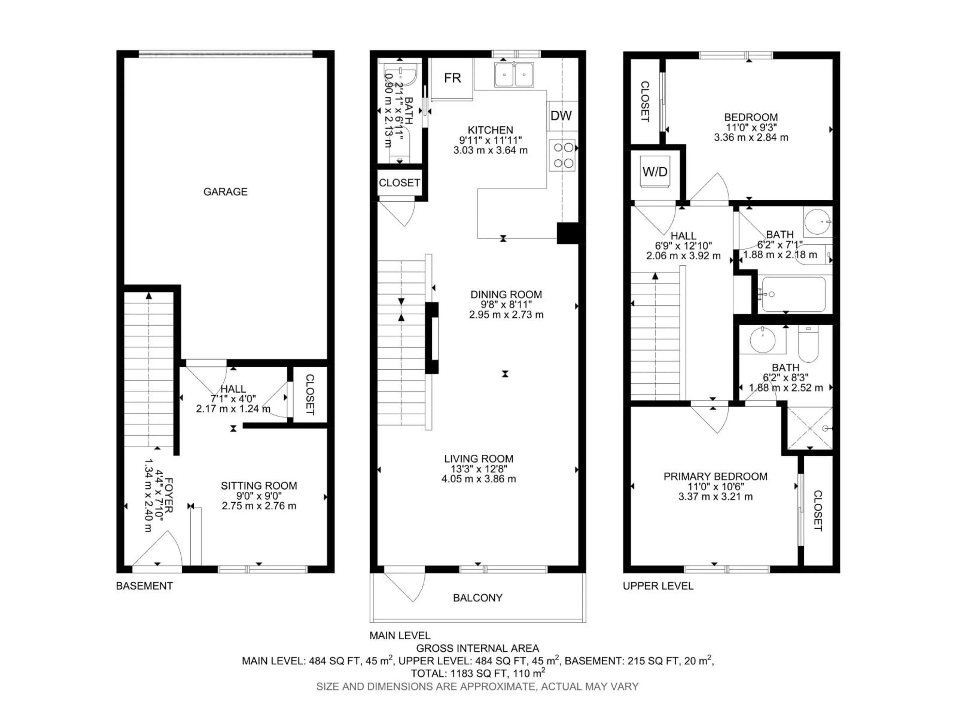 Floor plan for 53 - 1203 163 ST, Edmonton Alberta T6W3X1