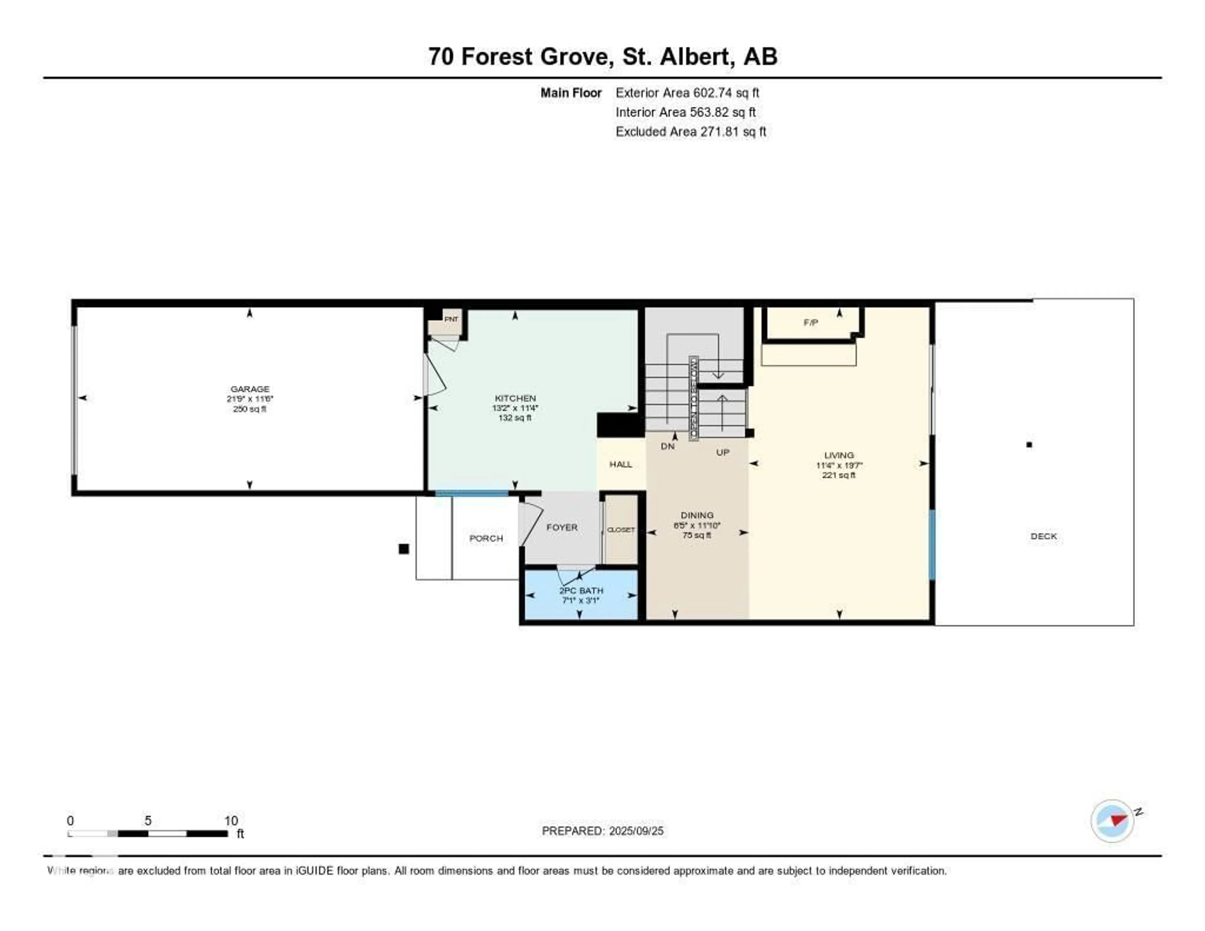 Floor plan for 70 FOREST GV, St. Albert Alberta T8N3X6