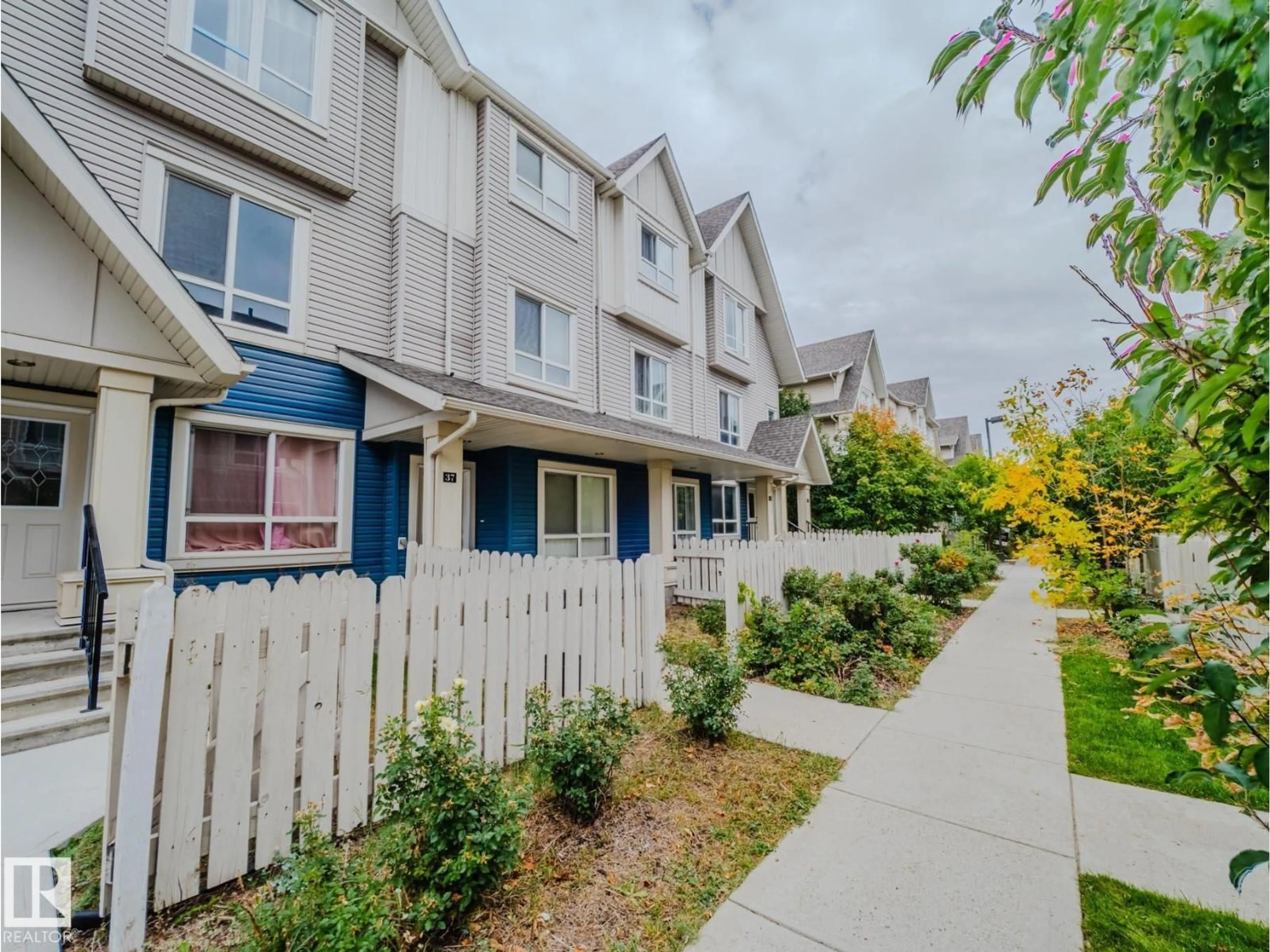 A pic from outside/outdoor area/front of a property/back of a property/a pic from drone, street for #37 - 13003 132 AV, Edmonton Alberta T5L3R2