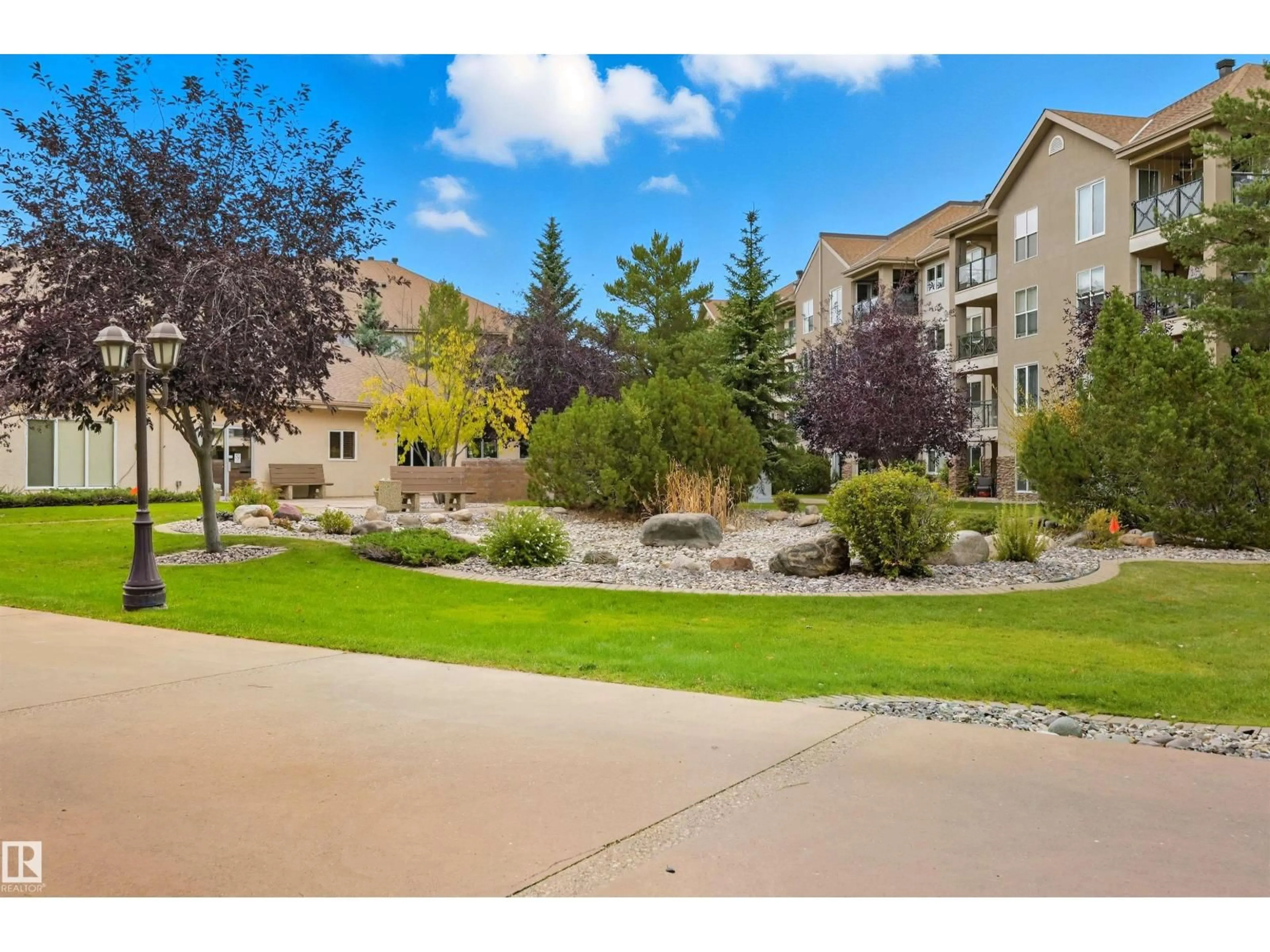 A pic from outside/outdoor area/front of a property/back of a property/a pic from drone, unknown for #414 - 8942 156 ST NW, Edmonton Alberta T5R5Z5