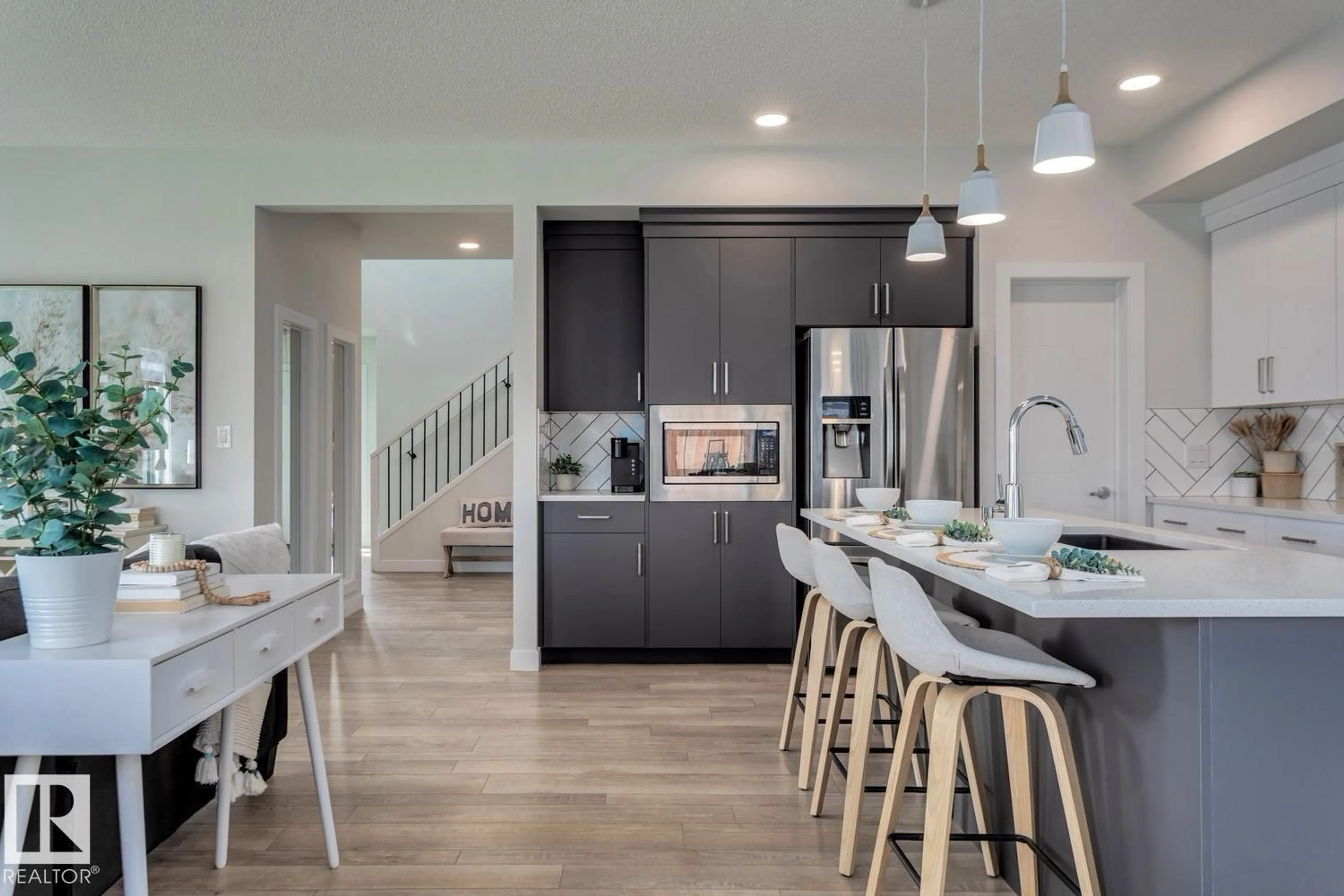 Open concept kitchen, unknown for 4601 - 4601 66 ST, Beaumont Alberta T4X2X5