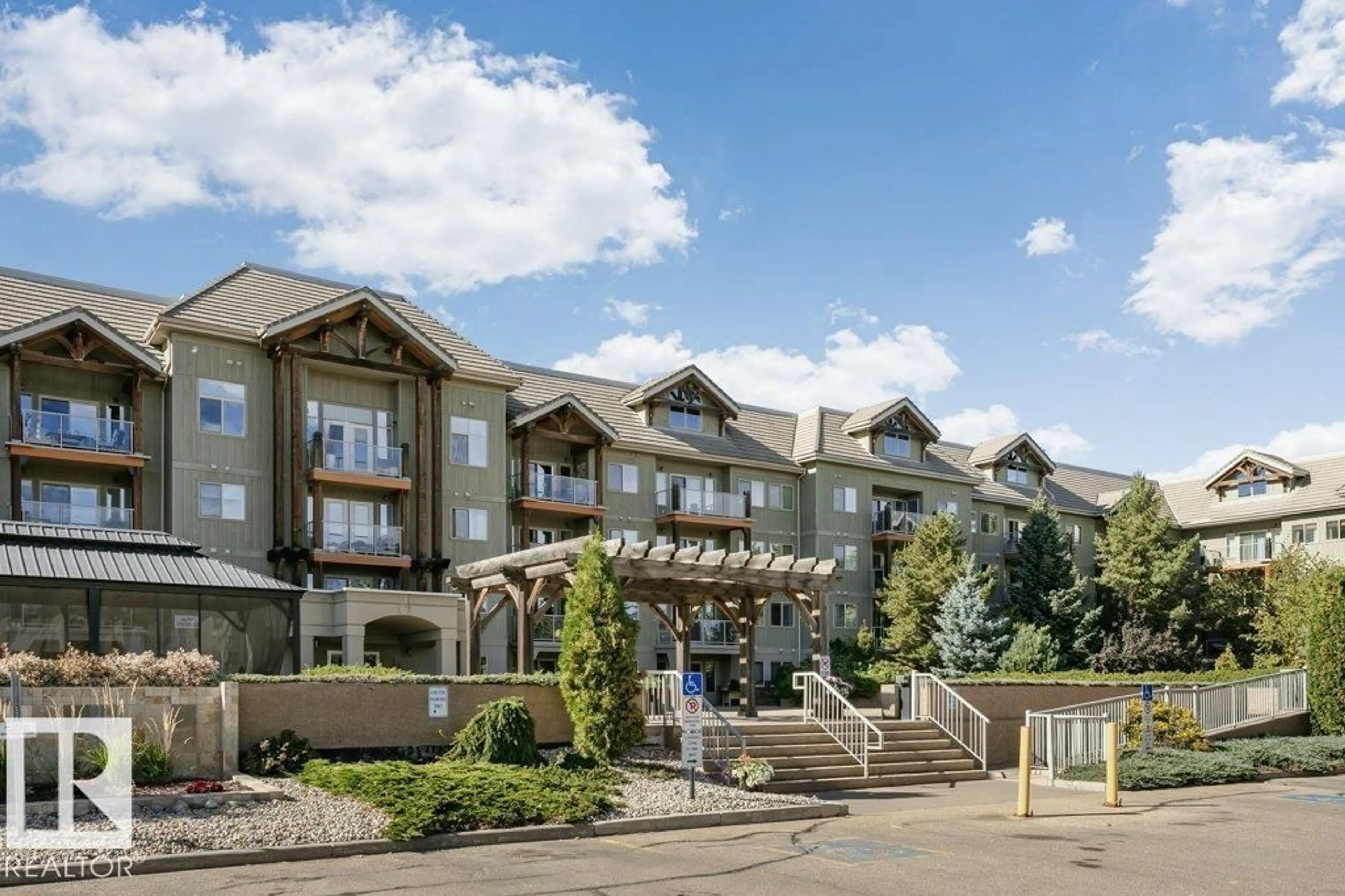 Patio, mountain view for #202 - 278 SUDER GREENS DR, Edmonton Alberta T5T6V6