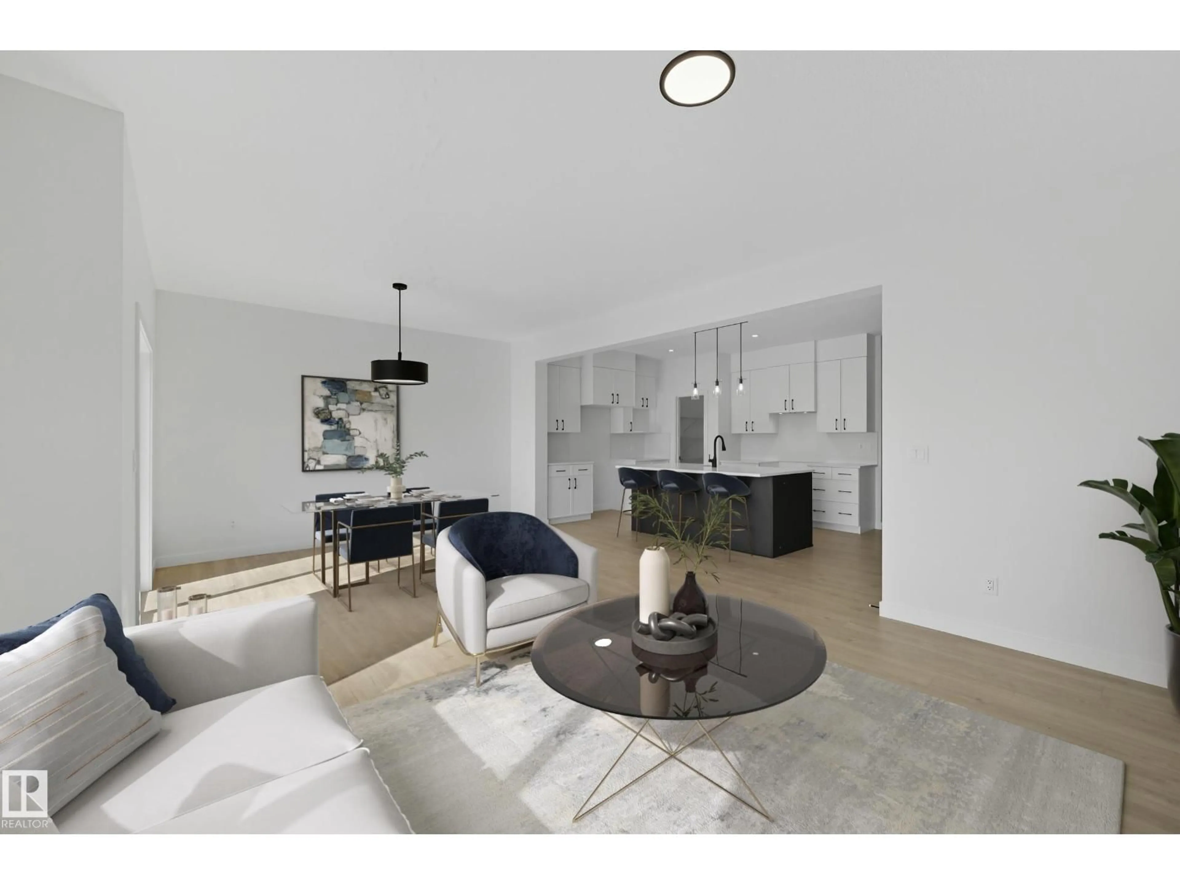 Living room with furniture, unknown for 22607 90 AV, Edmonton Alberta T5T7X1