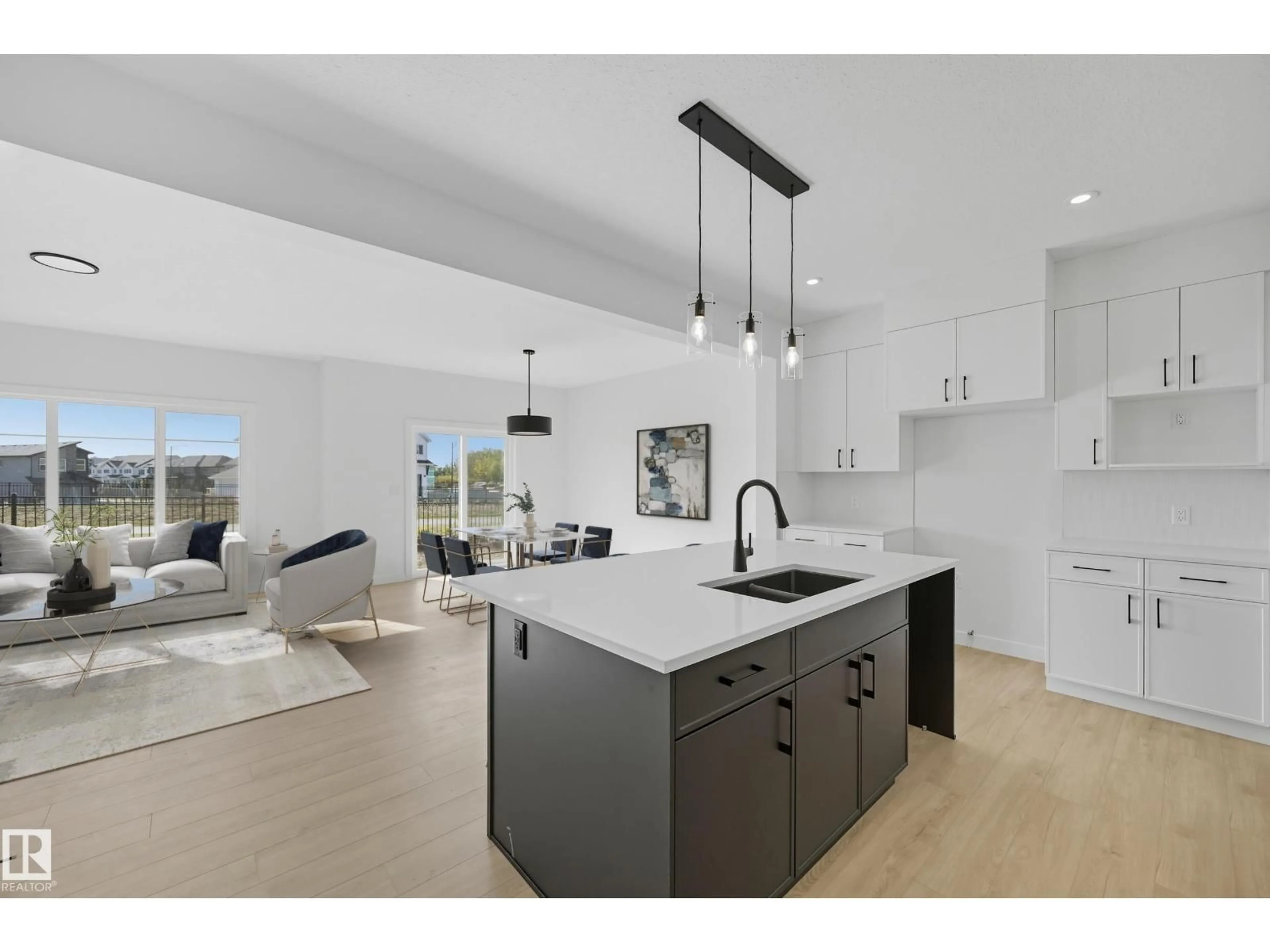 Open concept kitchen, ceramic/tile floor for 22607 90 AV, Edmonton Alberta T5T7X1