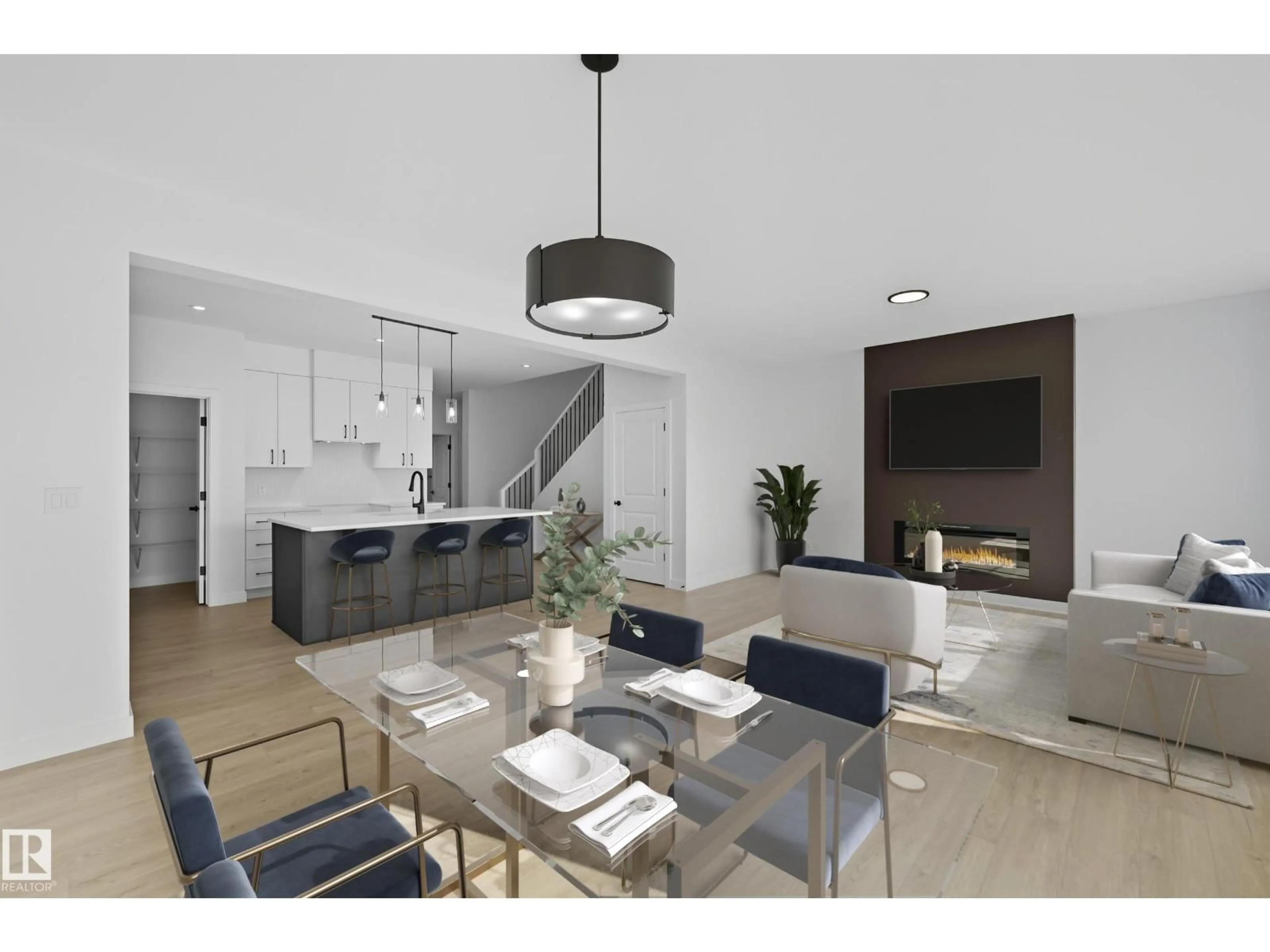 Open concept kitchen, unknown for 22607 90 AV, Edmonton Alberta T5T7X1