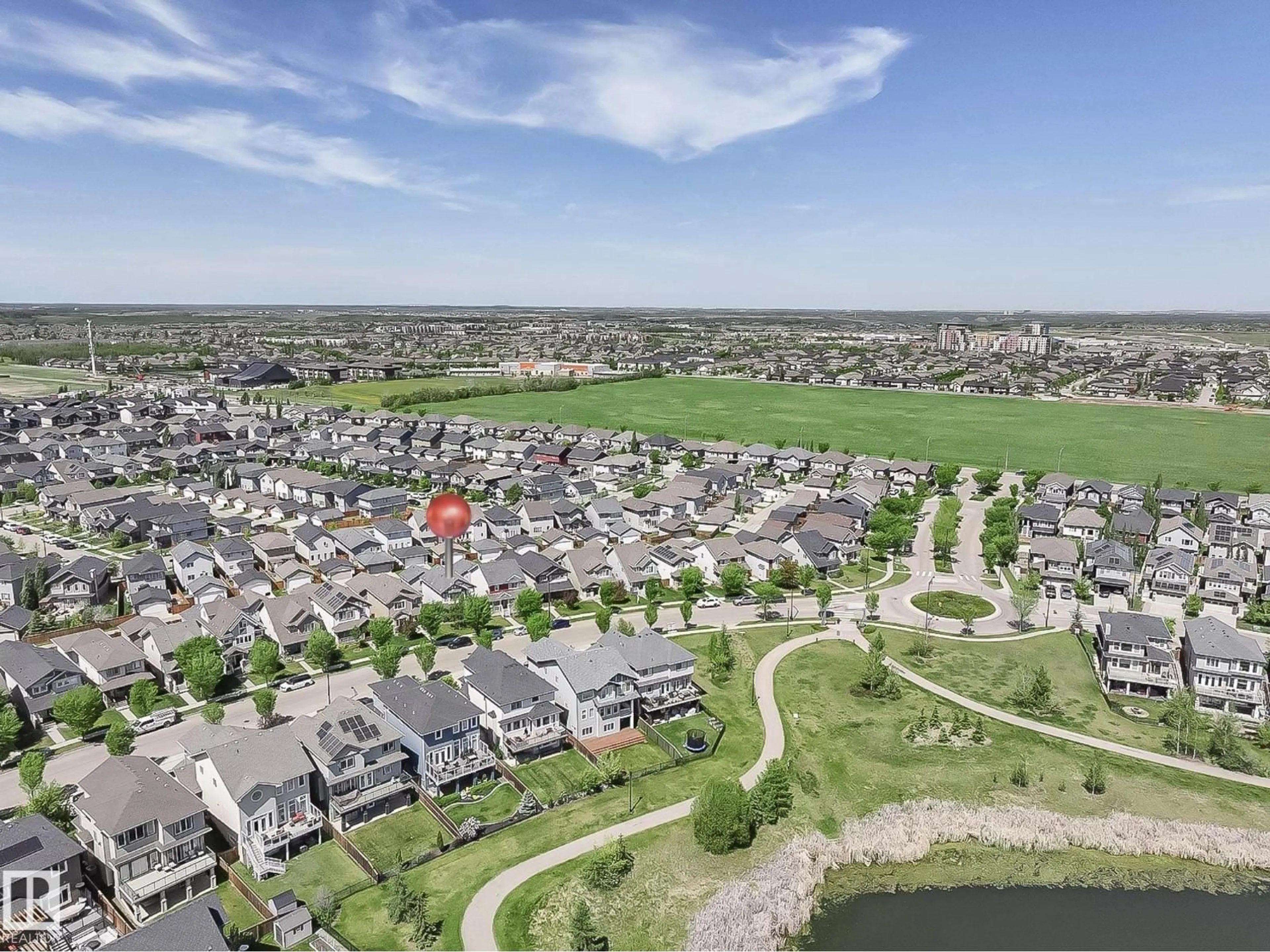 A pic from outside/outdoor area/front of a property/back of a property/a pic from drone, street for 2120 GLENRIDDING WAY, Edmonton Alberta T6W2H4