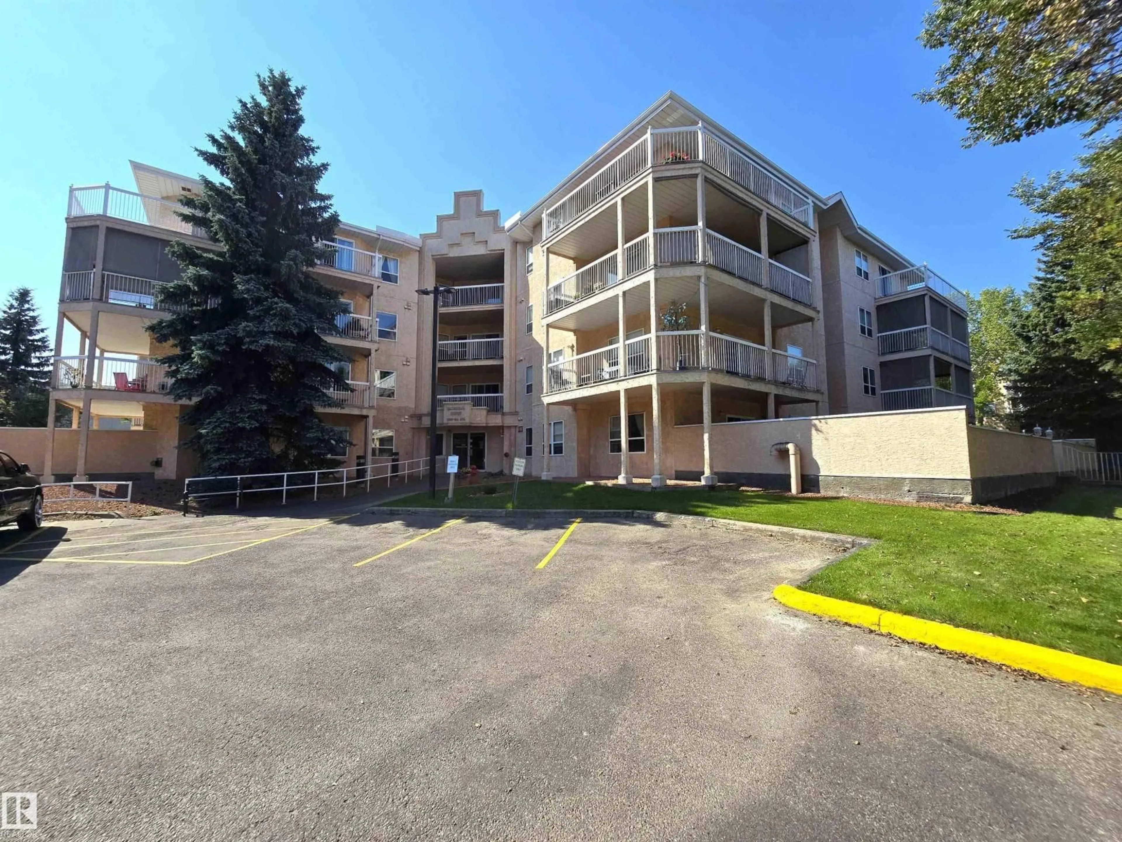 A pic from outside/outdoor area/front of a property/back of a property/a pic from drone, unknown for #105 - 17519 98A AV, Edmonton Alberta T5T6C1
