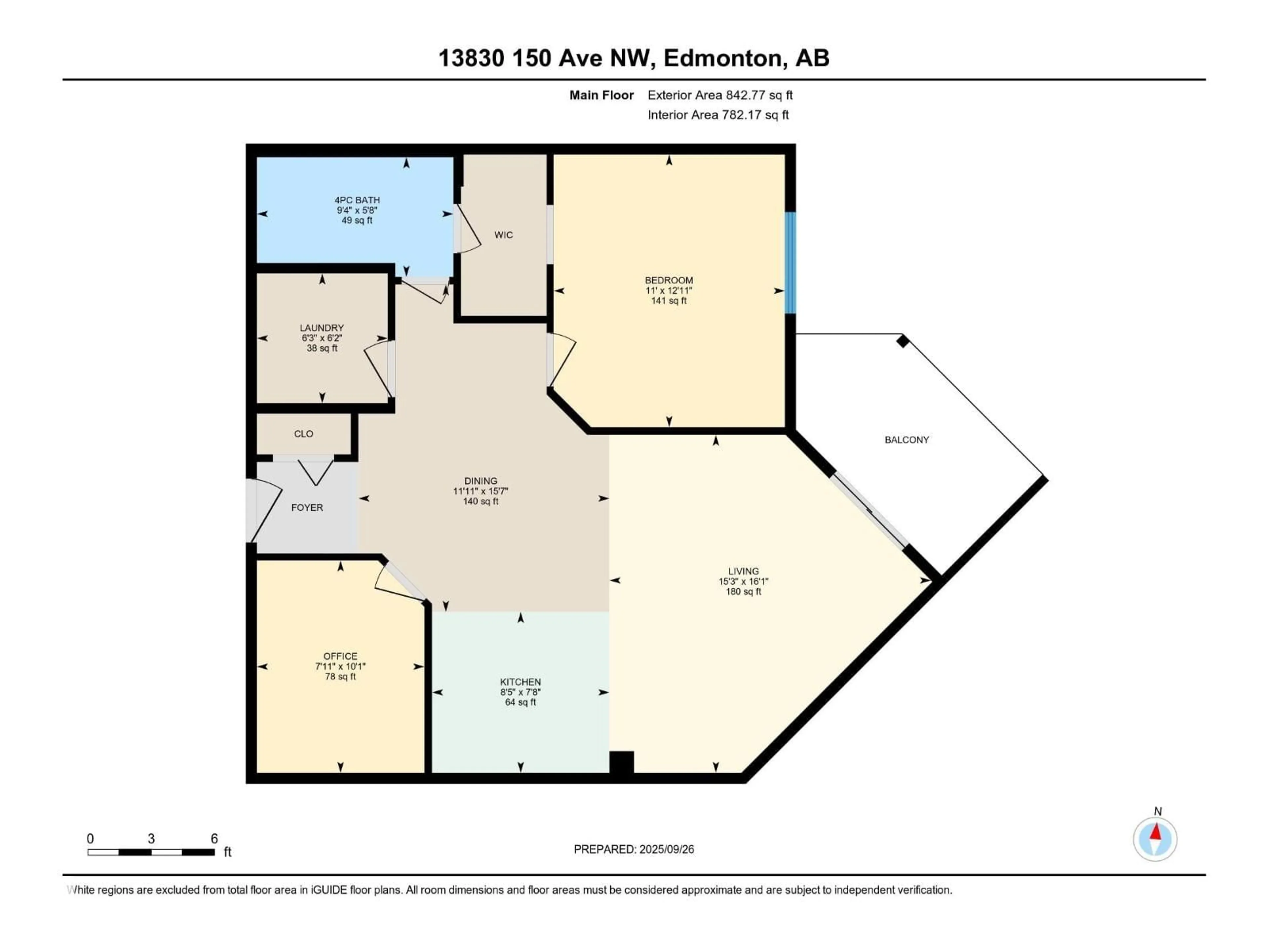 Floor plan for #413 - 13830 150 AV, Edmonton Alberta T6V1X2