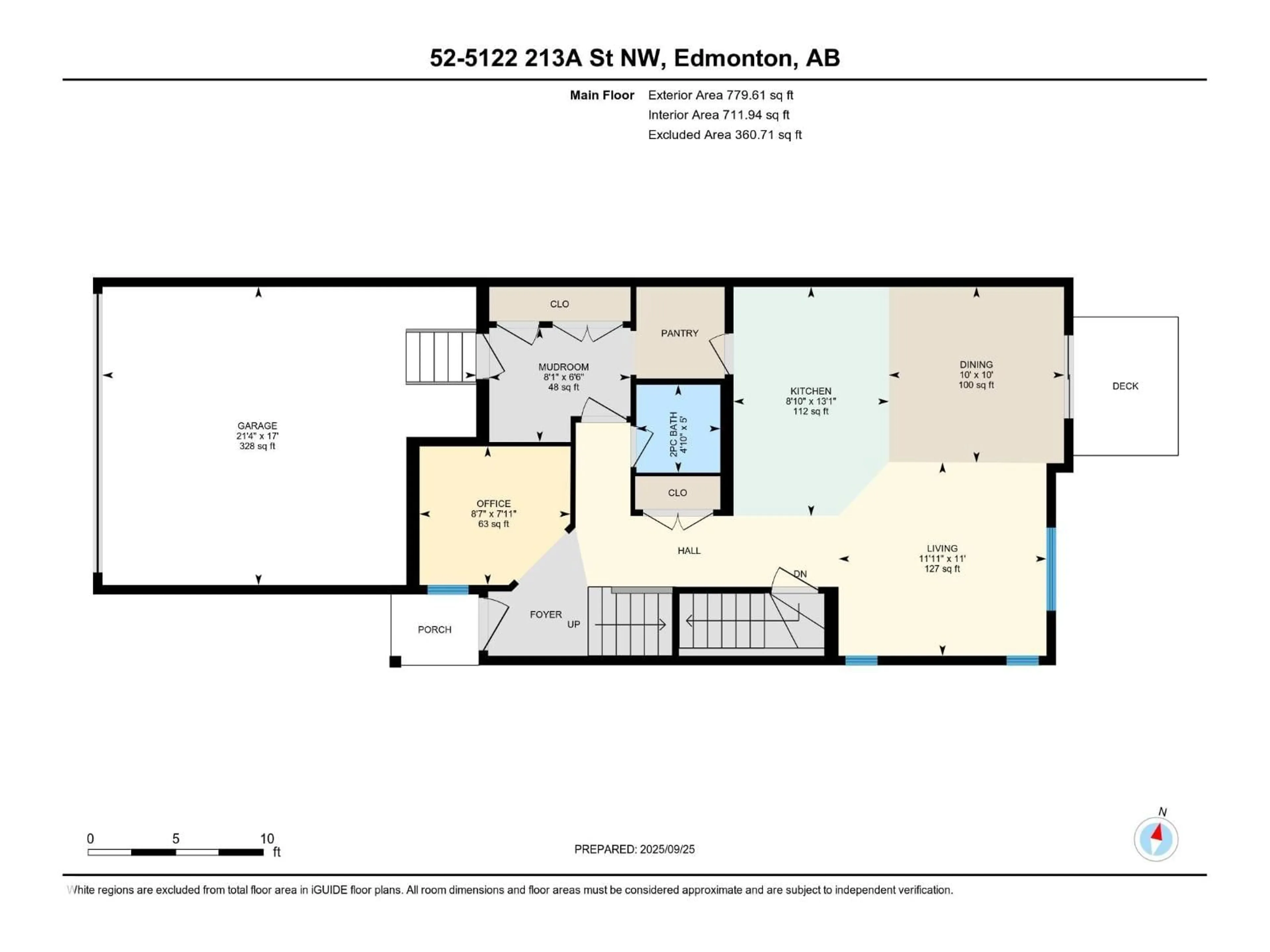 Floor plan for 5122 - 52 213A ST NW, Edmonton Alberta T6M0K7