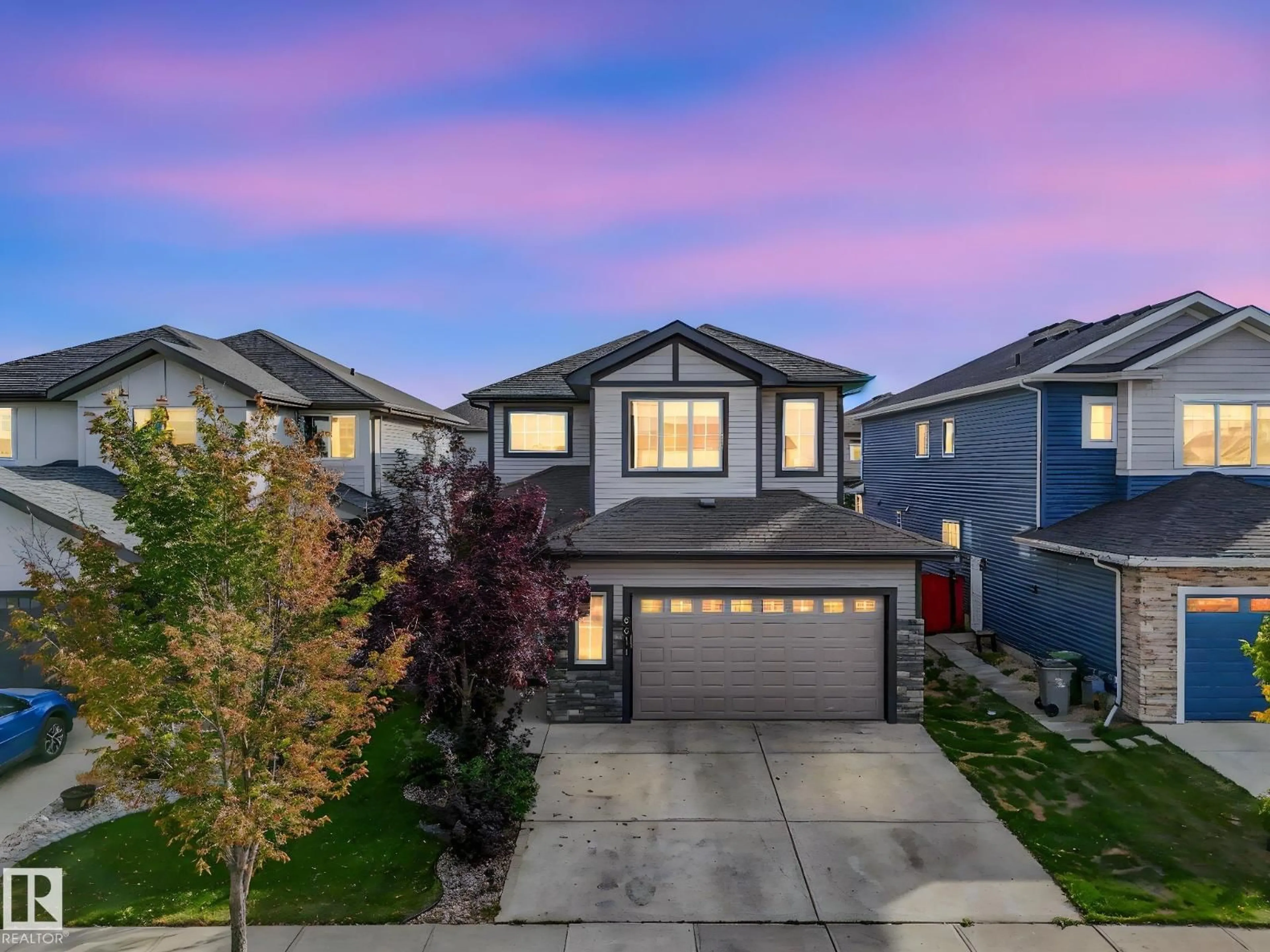 A pic from outside/outdoor area/front of a property/back of a property/a pic from drone, street for 6611 54 AV, Beaumont Alberta T4X2A2
