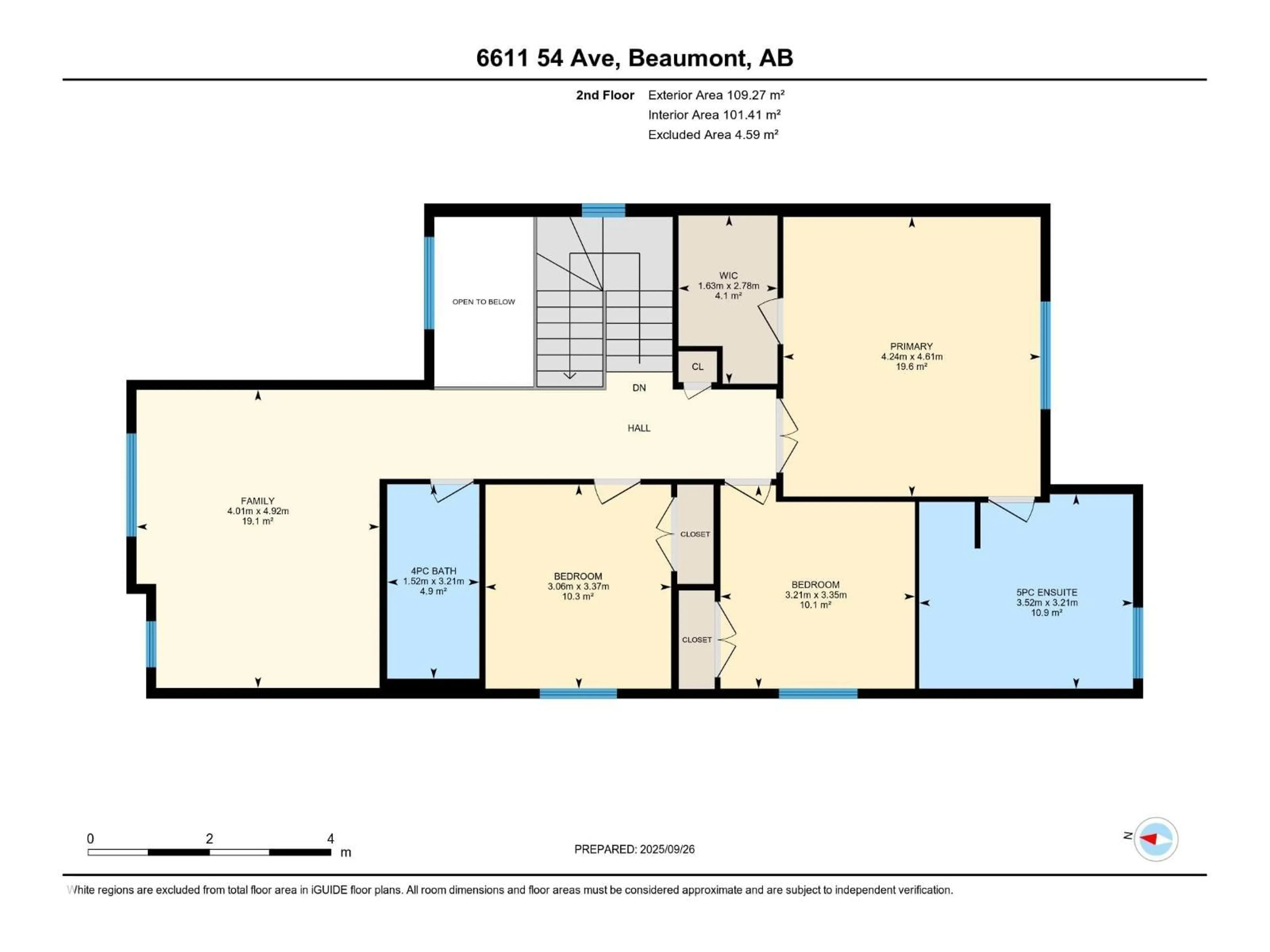 Floor plan for 6611 54 AV, Beaumont Alberta T4X2A2