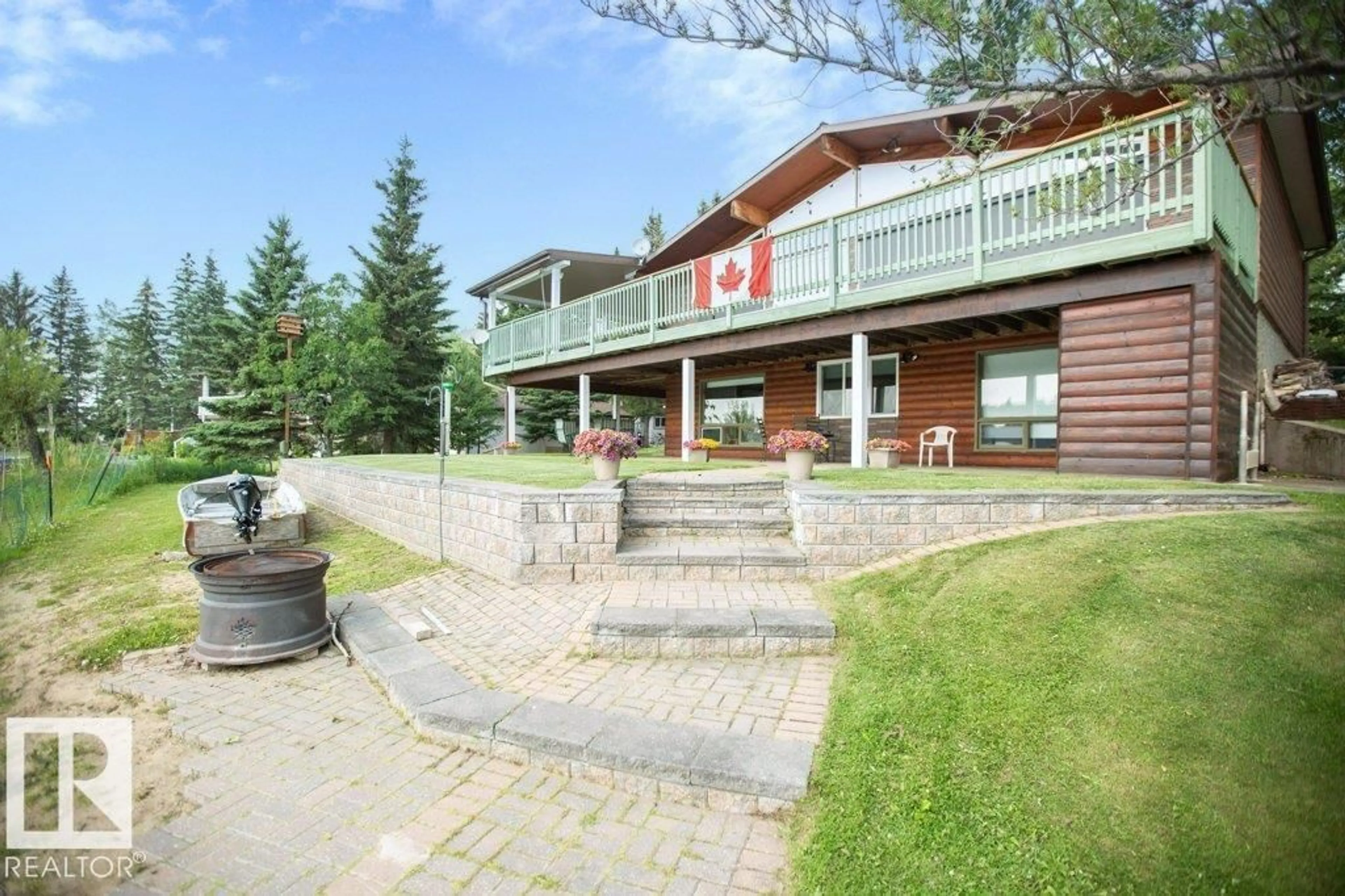 Patio, mountain view for 16 MAPLE CRESENT, Rural Westlock County Alberta T0G1H0