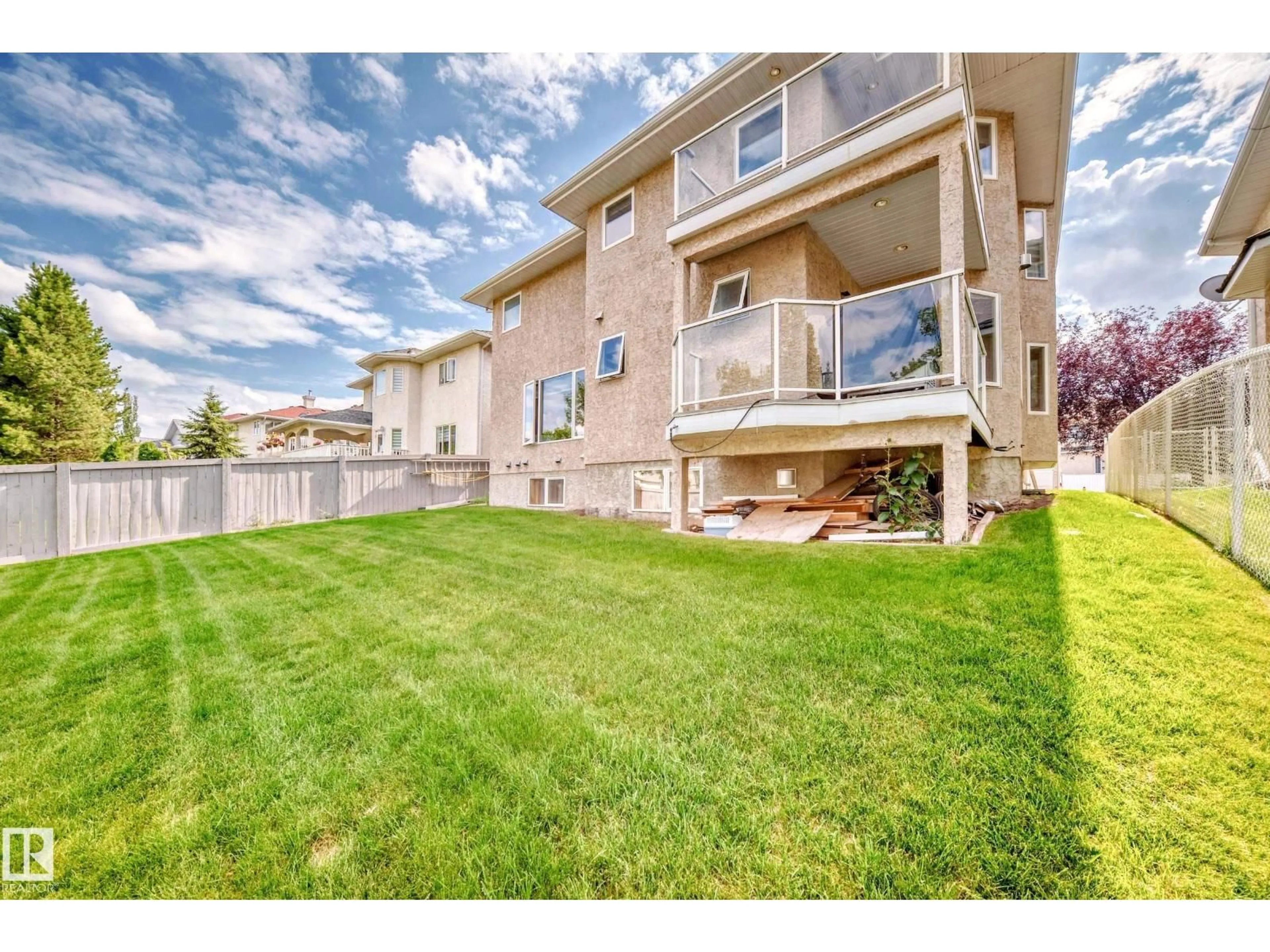 Patio, water/lake/river/ocean view for 619 KULWAY PLACE, Edmonton Alberta T6L7E5