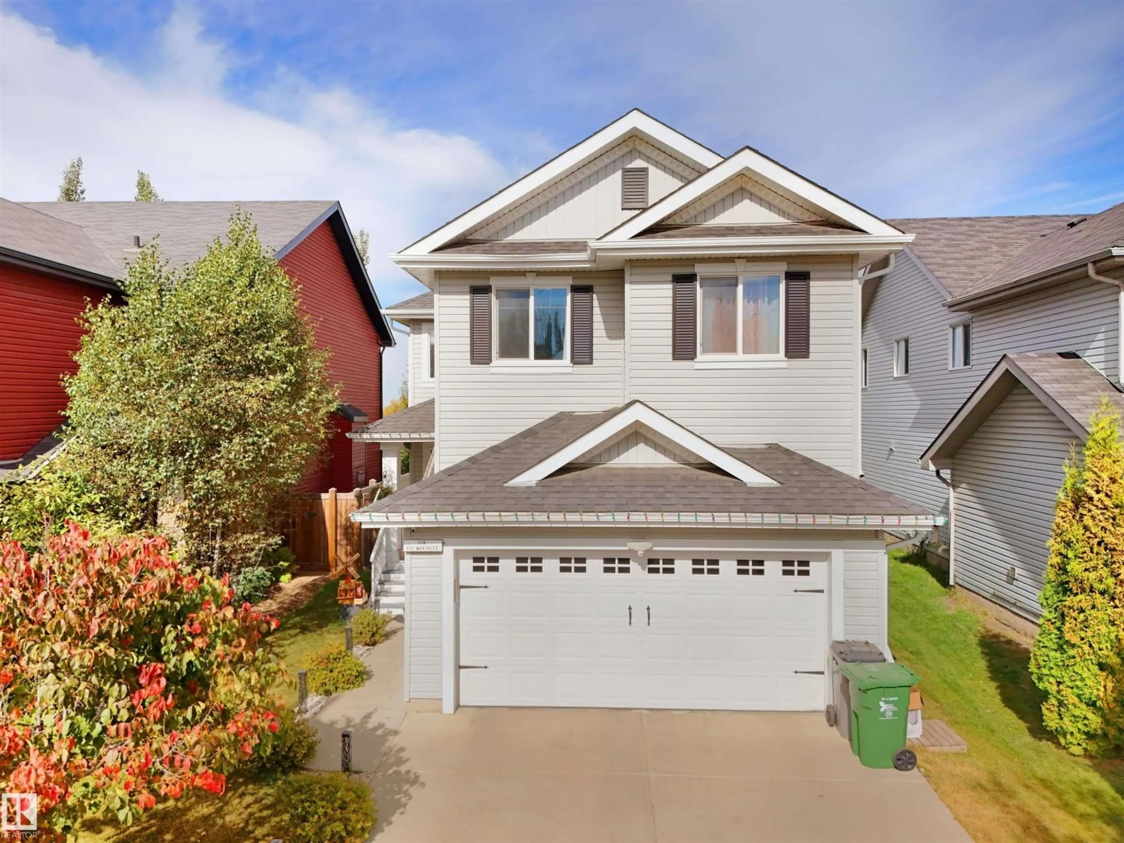 Home with vinyl exterior material, street for 110 RUE MONTALET, Beaumont Alberta T4X0H8