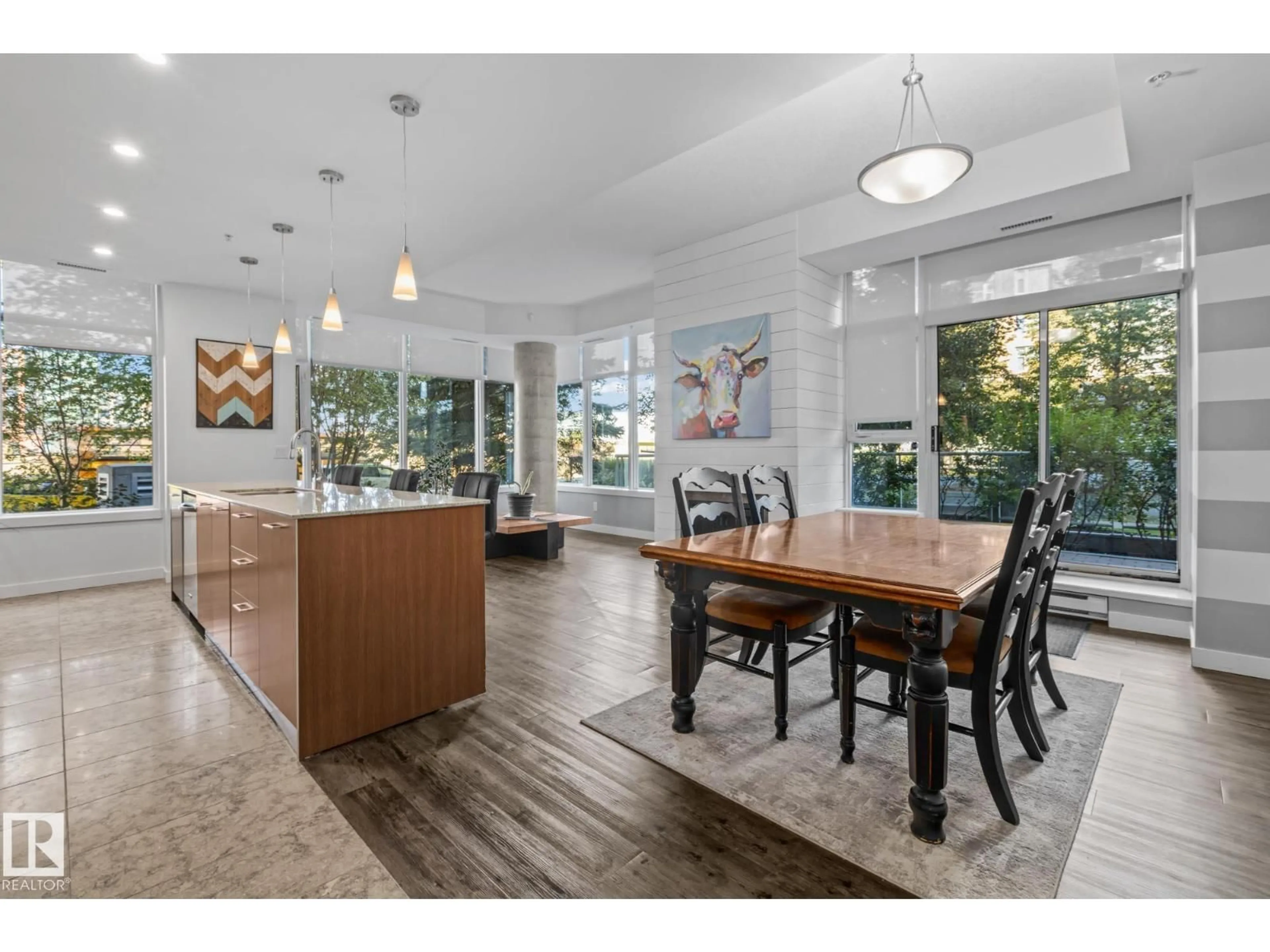 Open concept kitchen, unknown for #106 - 2504 109 ST, Edmonton Alberta T6J2H3