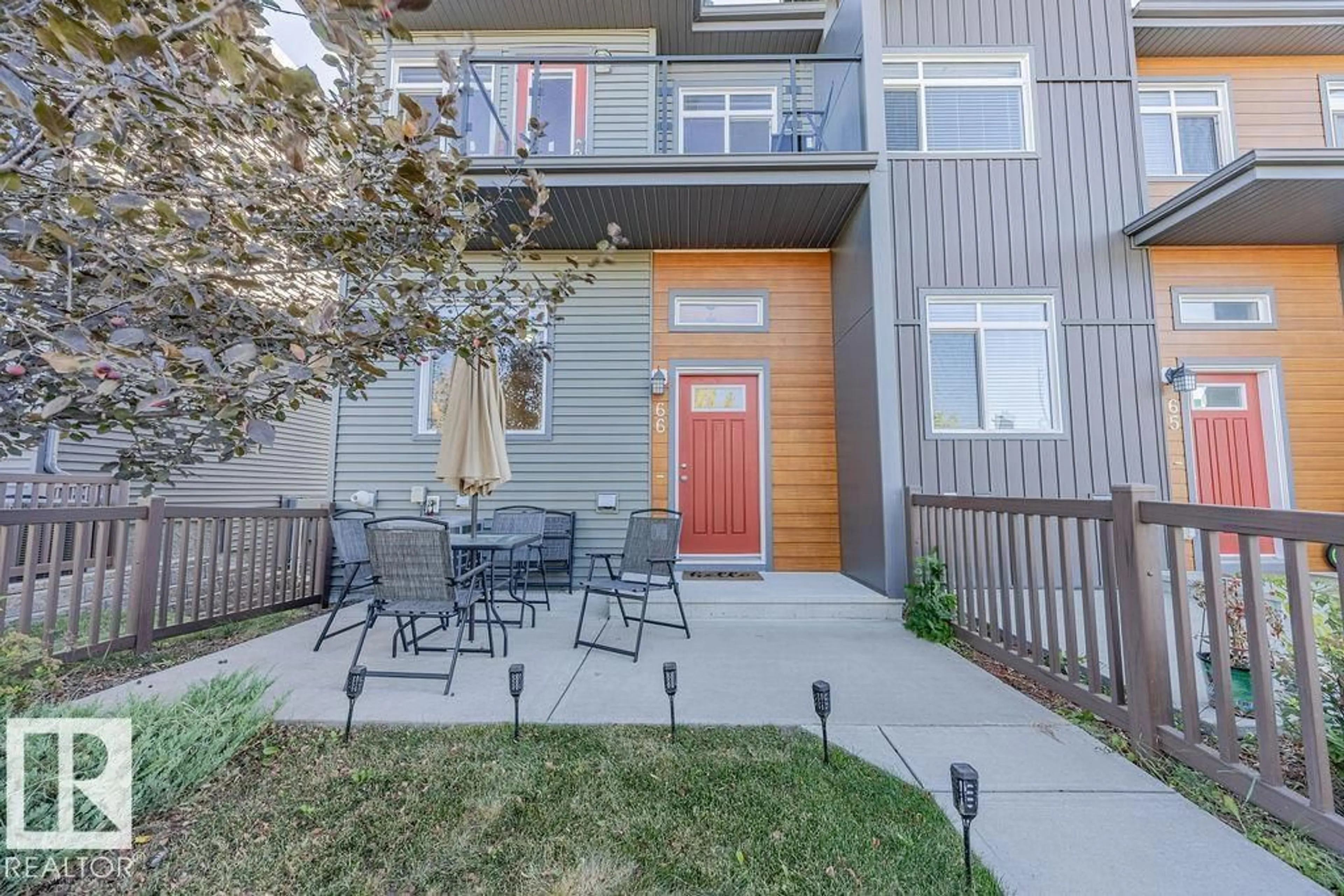 Patio, street for #66 - 7503 GETTY GATE, Edmonton Alberta T5T4S8