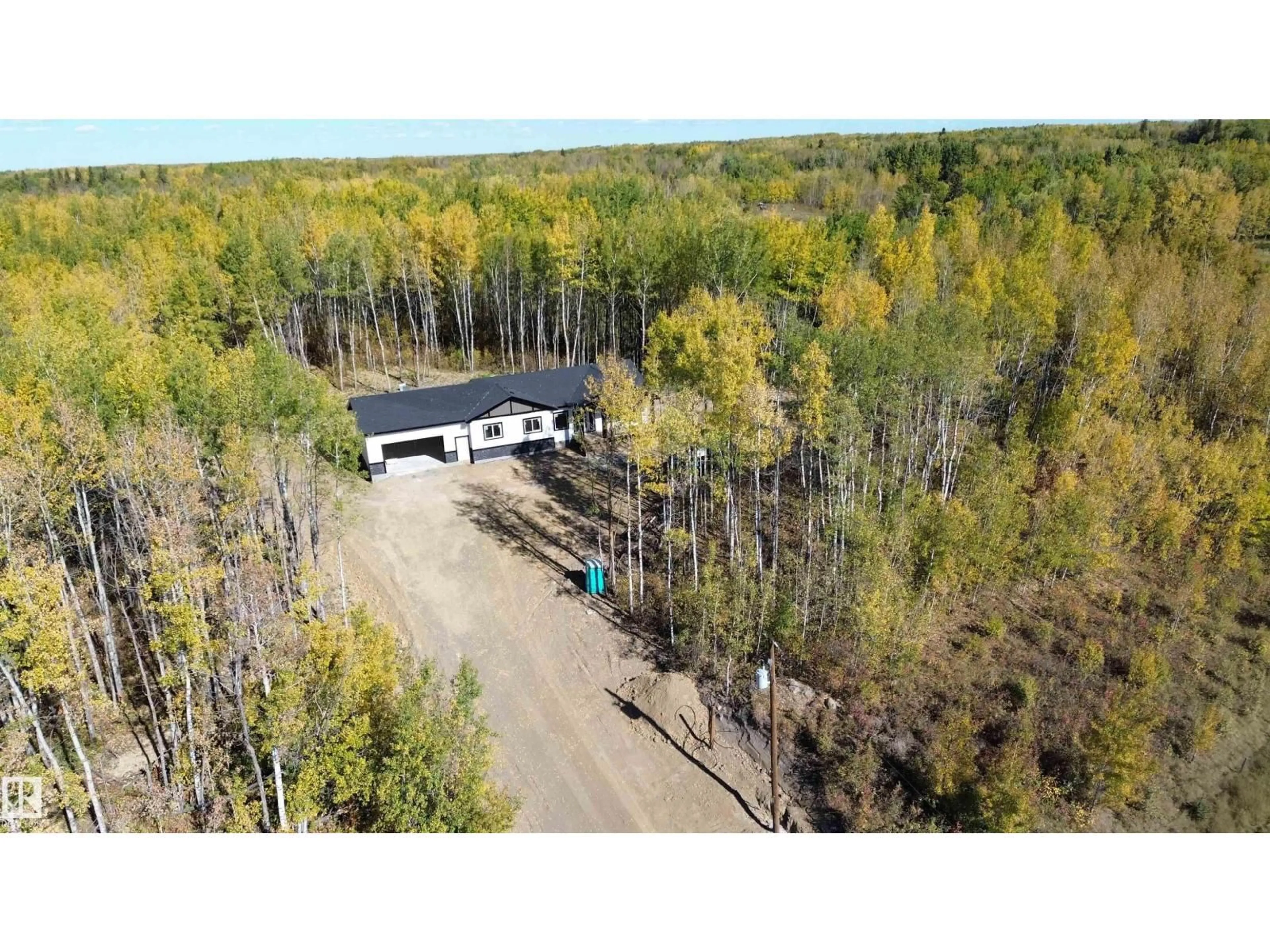 A pic from outside/outdoor area/front of a property/back of a property/a pic from drone, forest/trees view for 3014 TWP ROAD 540, Rural Lac Ste. Anne County Alberta T0E1V2