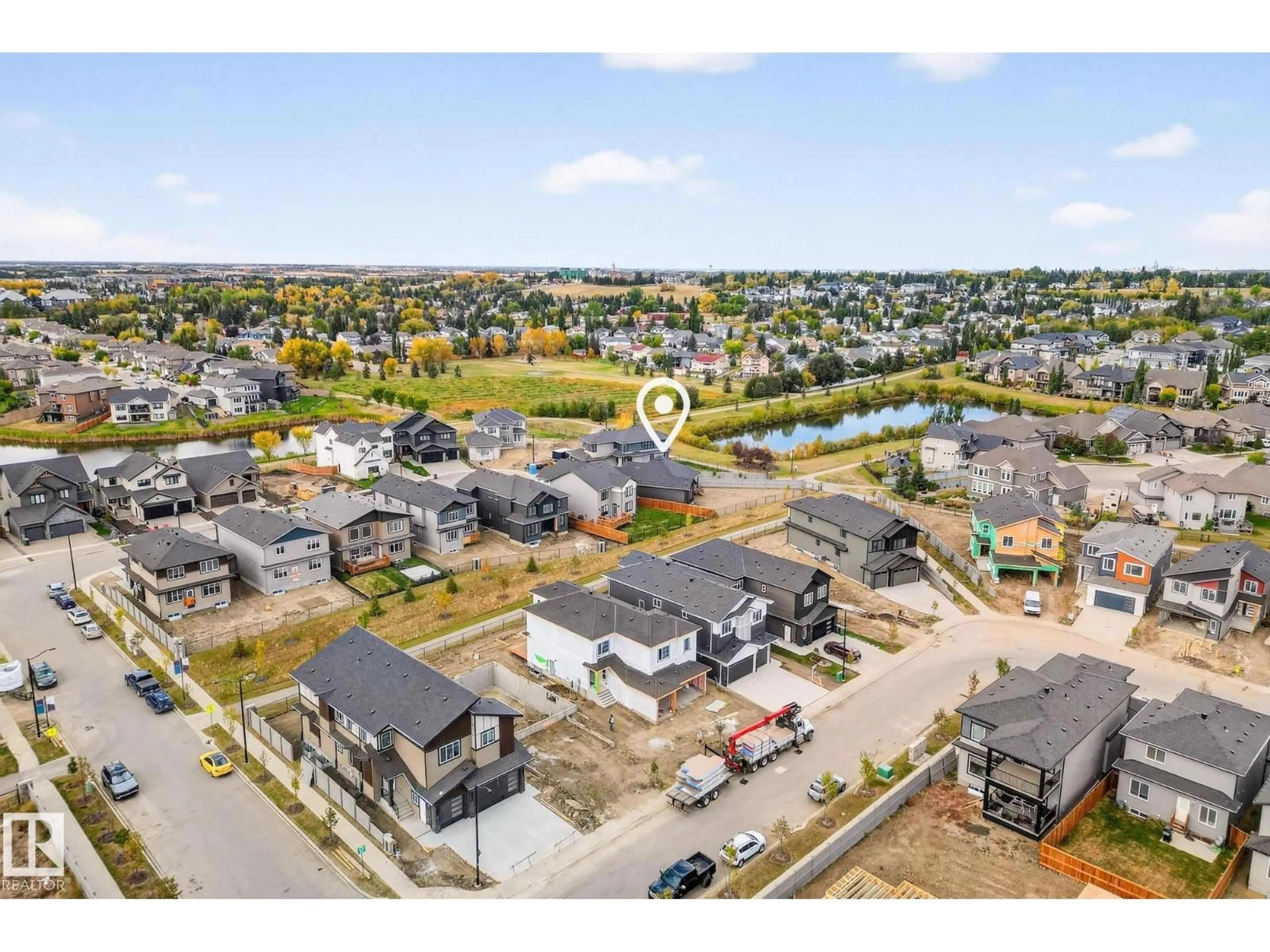 A pic from outside/outdoor area/front of a property/back of a property/a pic from drone, street for 4013 41 ST, Beaumont Alberta T4X3C1