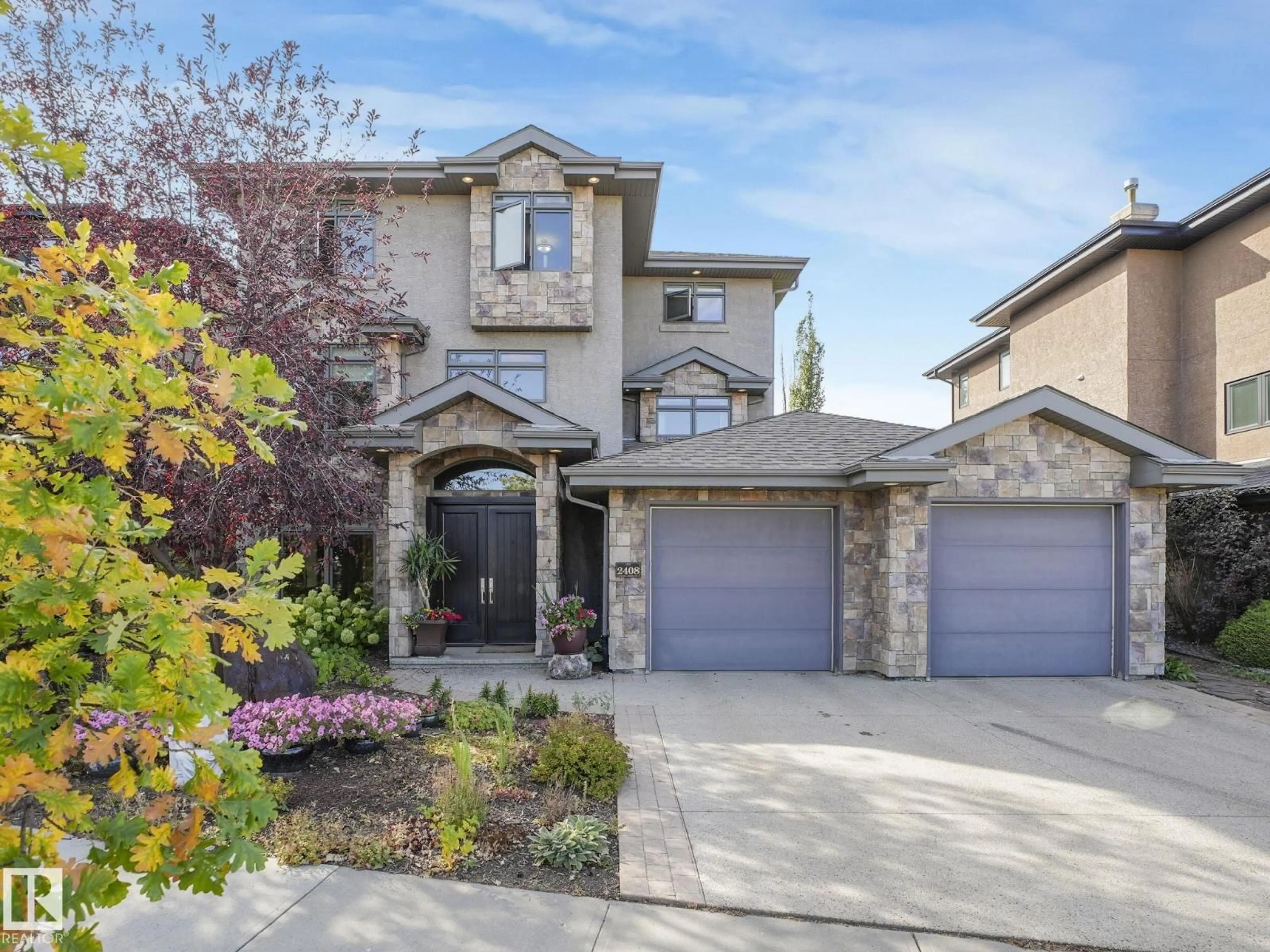 Home with brick exterior material, street for 2408 MARTELL CR, Edmonton Alberta T6R0C7