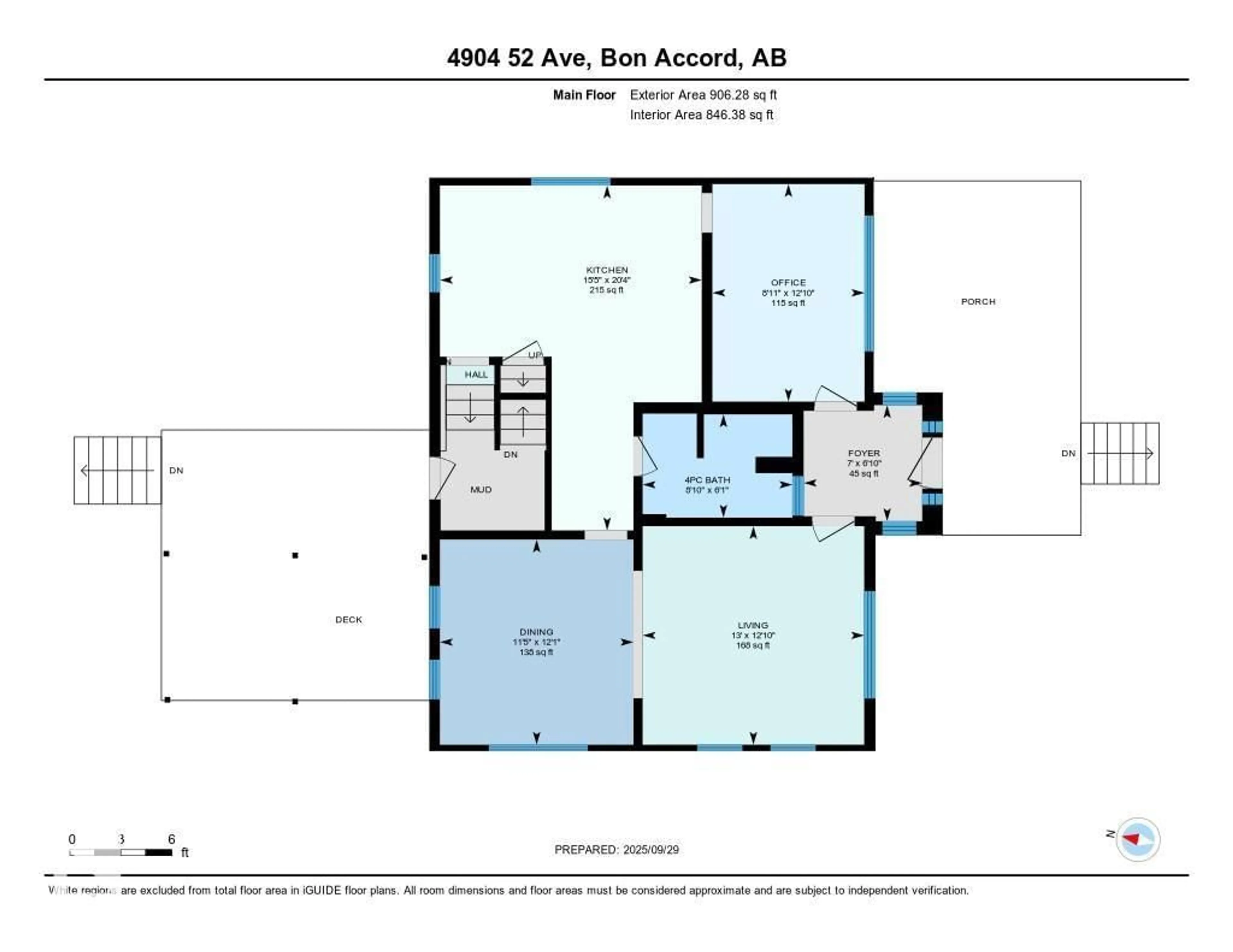 Floor plan for 4904 52 AV, Bon Accord Alberta T0A0K0