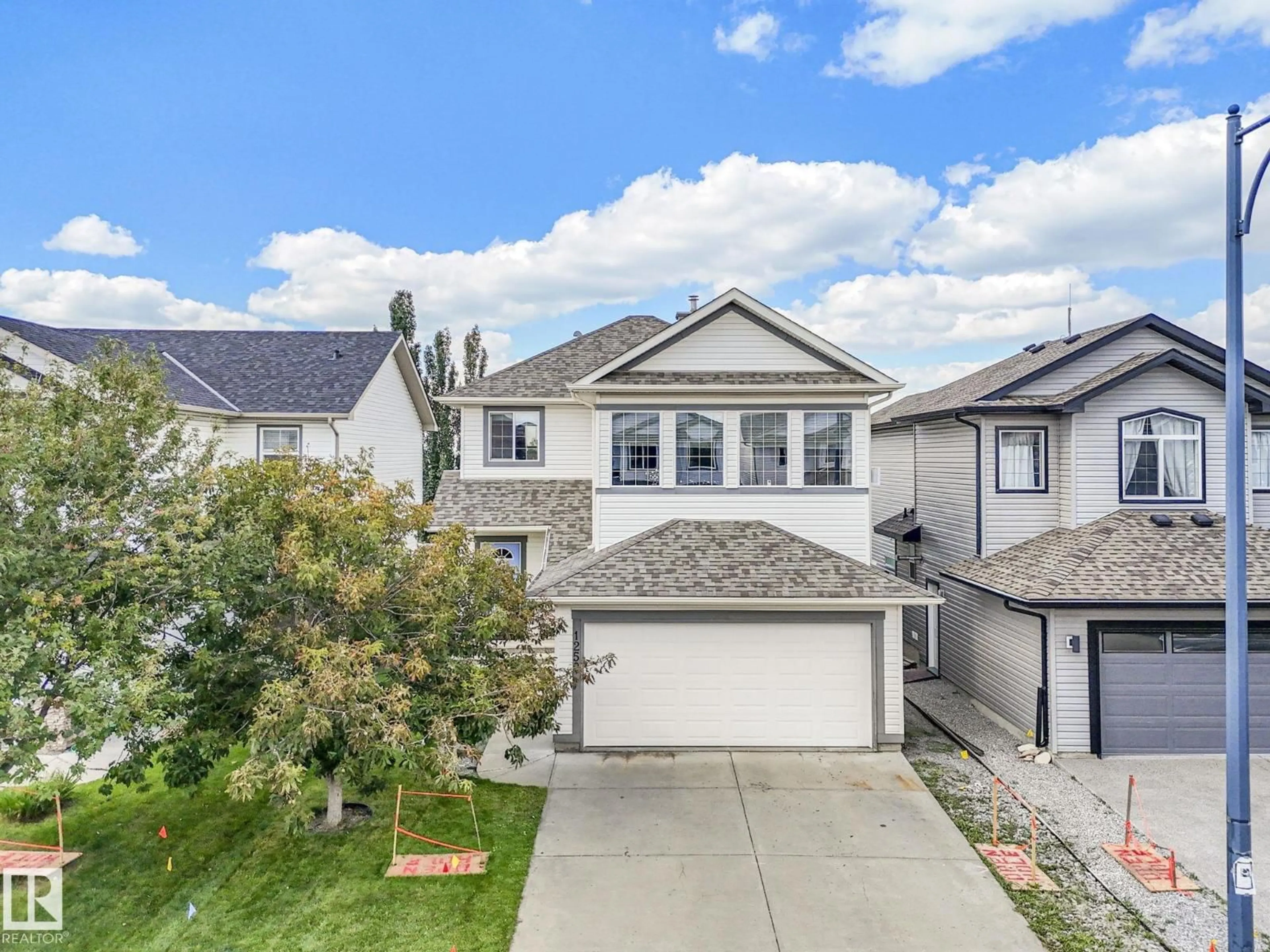 A pic from outside/outdoor area/front of a property/back of a property/a pic from drone, street for SW - 1250 MCALLISTER WY, Edmonton Alberta T6W1X7