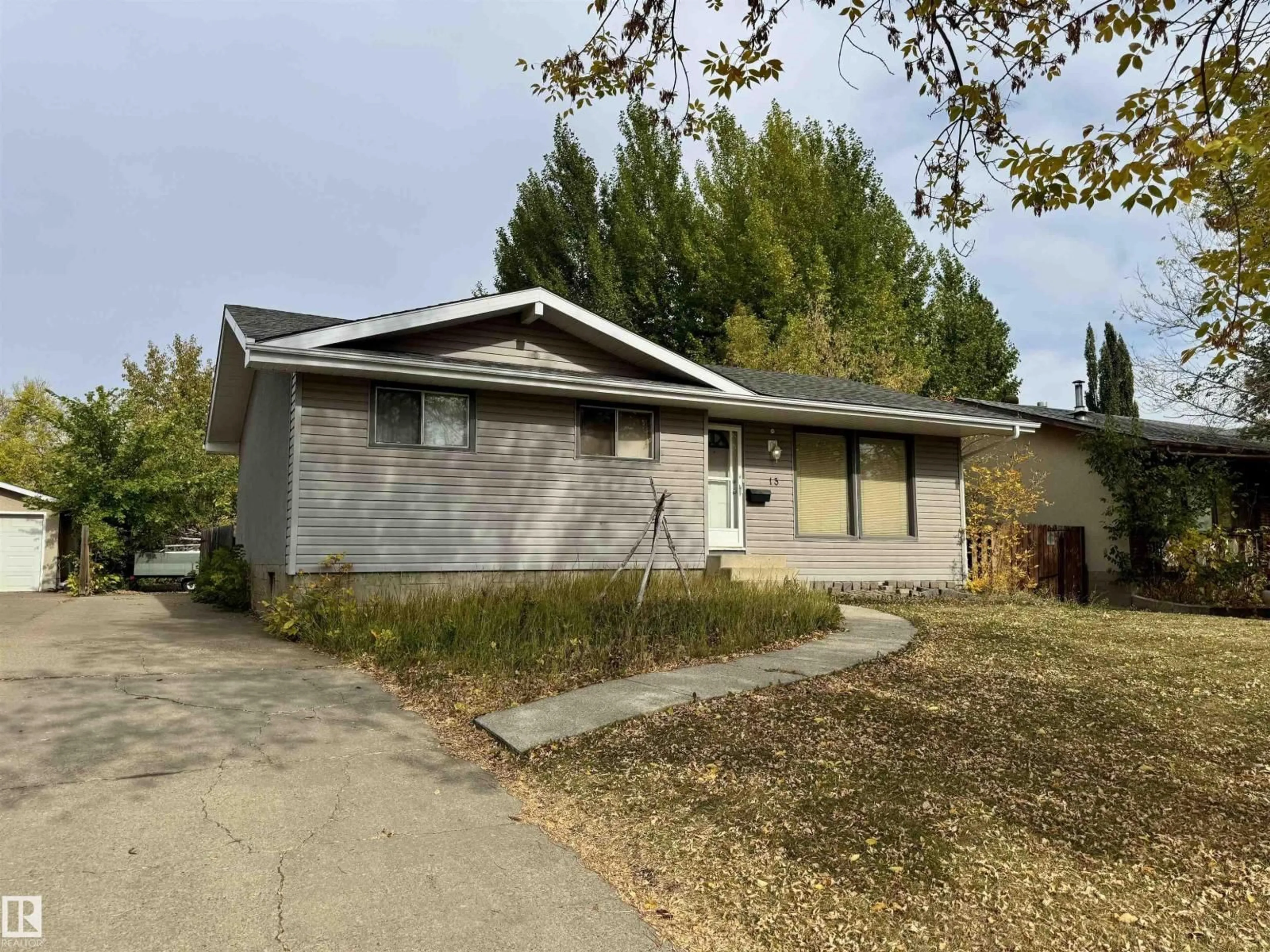 Home with vinyl exterior material, street for 13 ALDERWOOD CR, Sherwood Park Alberta T8A0K4