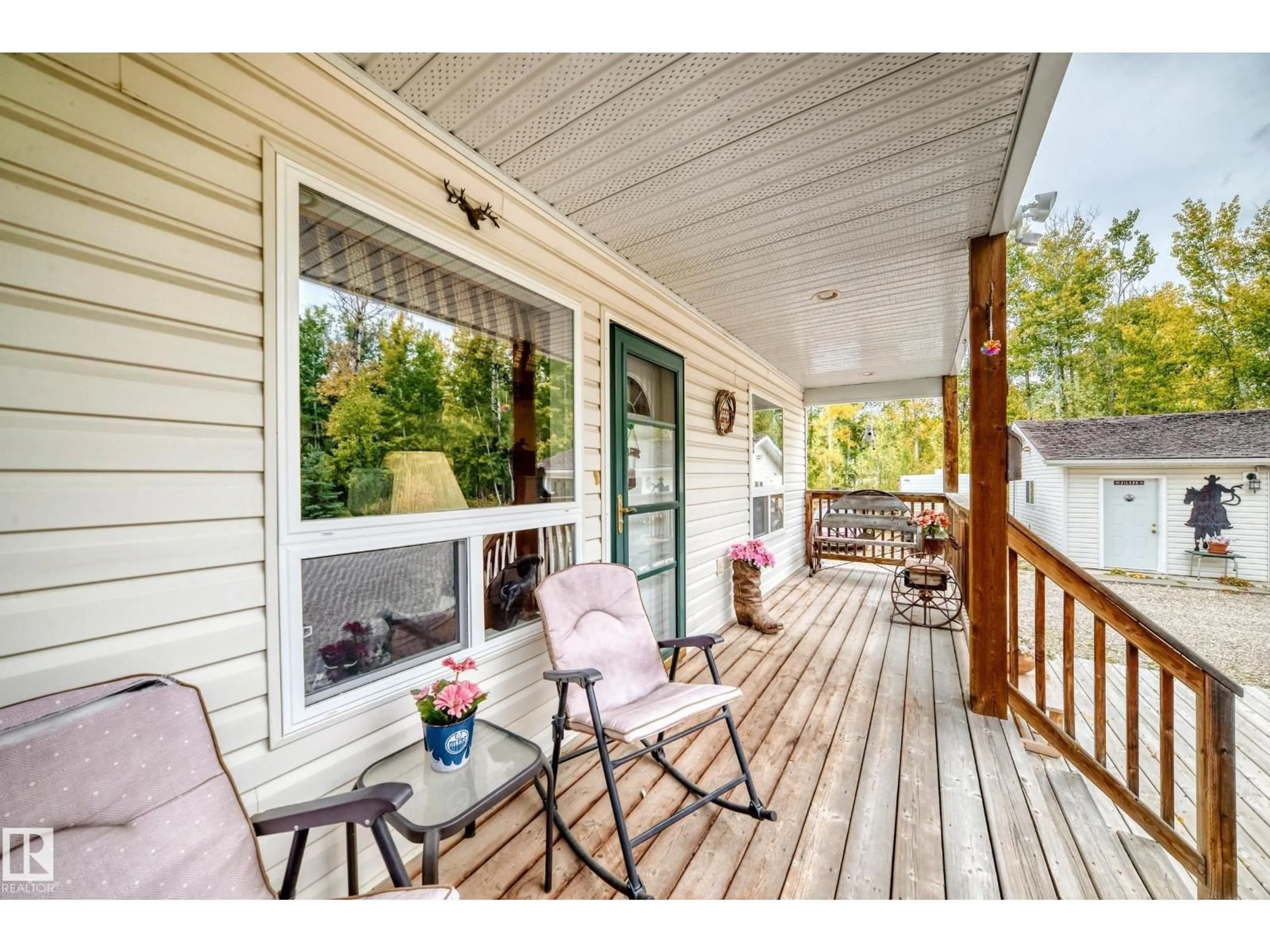 Patio, water/lake/river/ocean view for 111 - 3406 TWP RD 552, Rural Lac Ste. Anne County Alberta T0E1A0