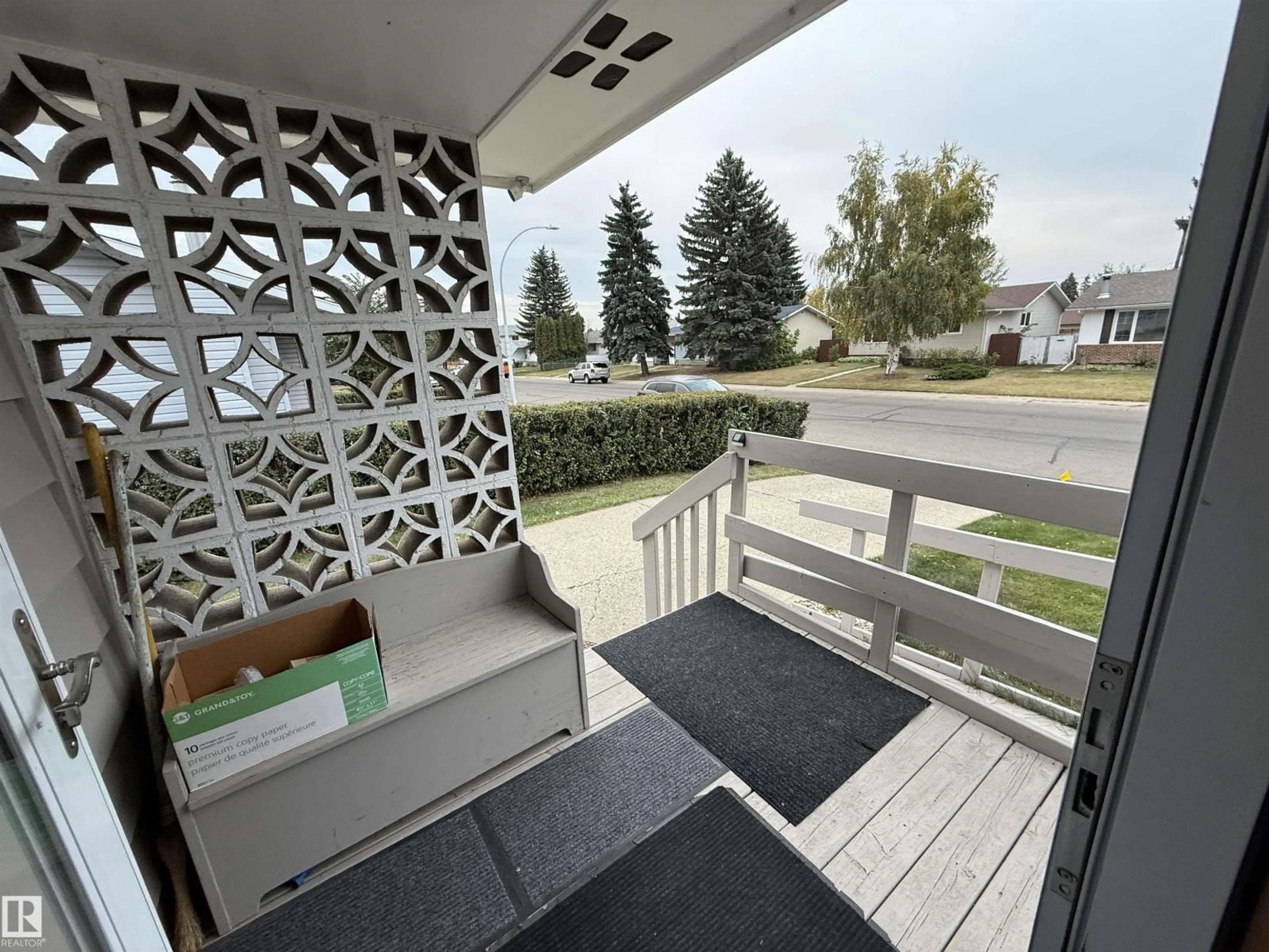 Balcony in the apartment, city buildings view from balcony for 3512 114 AV, Edmonton Alberta T5W0S3